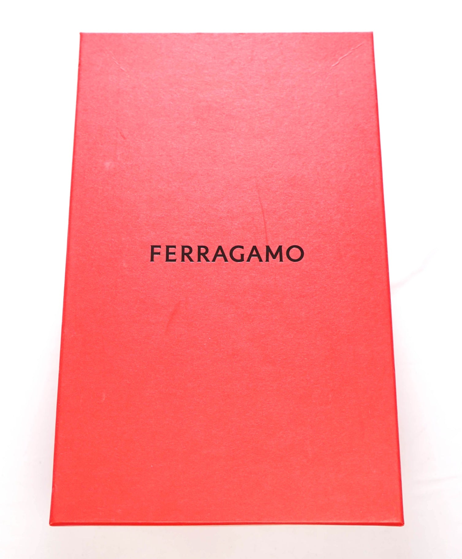 $995 FERRAGAMO - Leather Black "FERGAL" Lug Sole Loafers - 8.5 EE