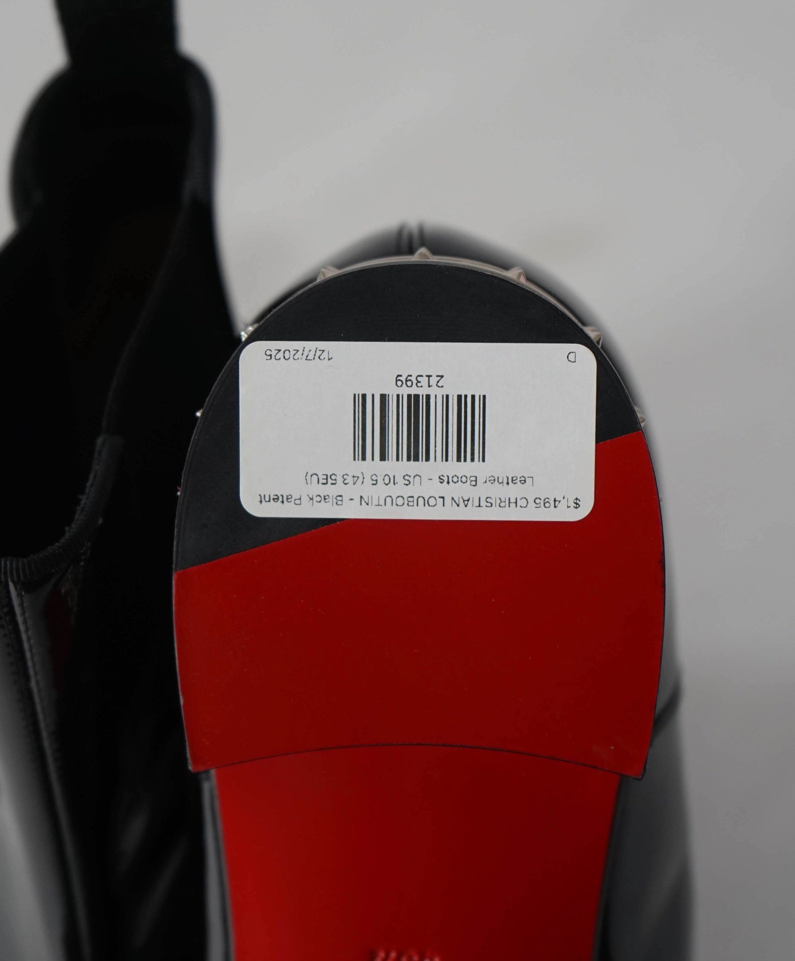 $1,495 CHRISTIAN LOUBOUTIN - Roadyrocks Patent Boots - US 10.5 (43.5EU)