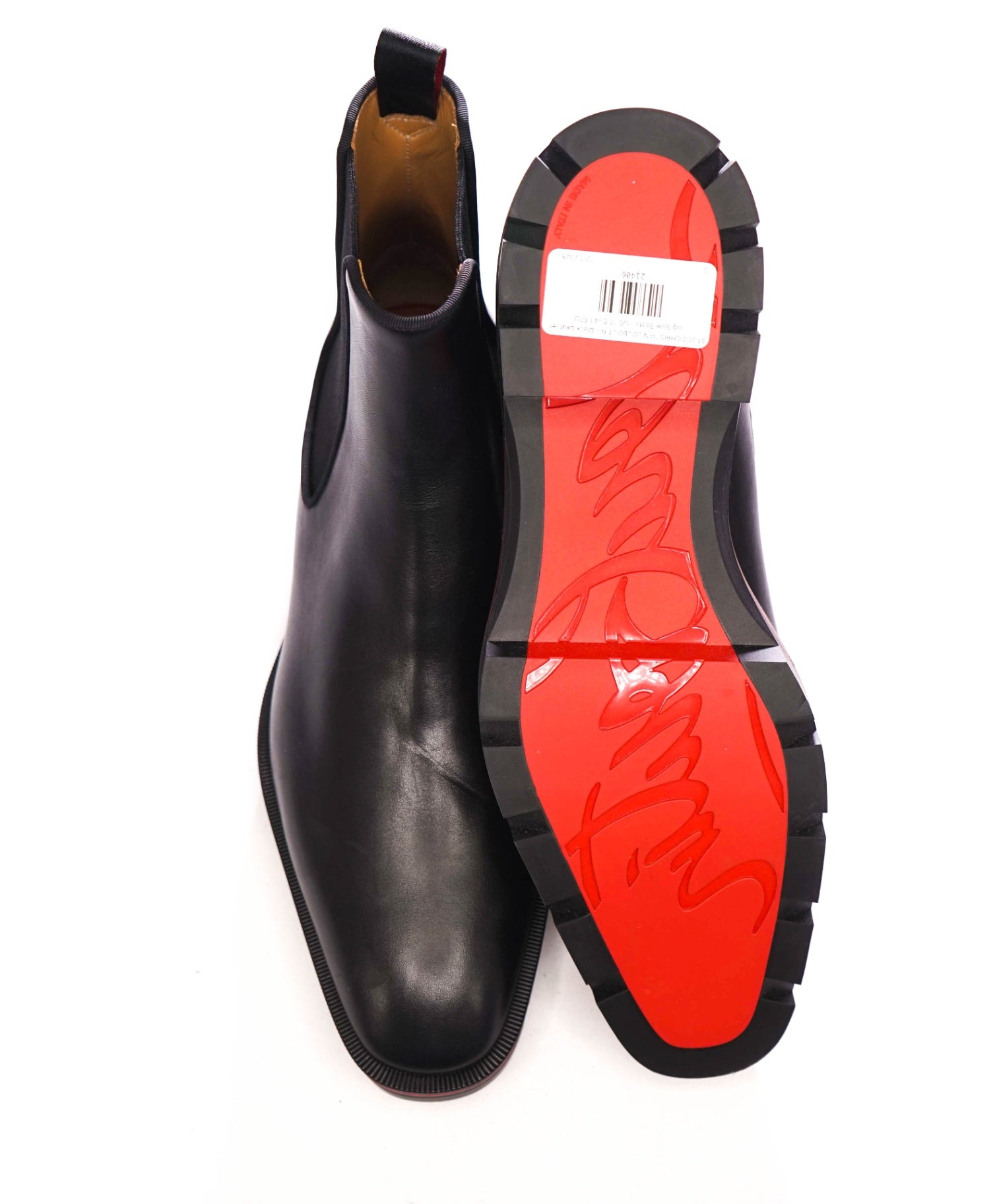 $1,345 CHRISTIAN LOUBOUTIN - Alpinosol Leather Lug Sole Boots - US 10.5 (43.5EU)