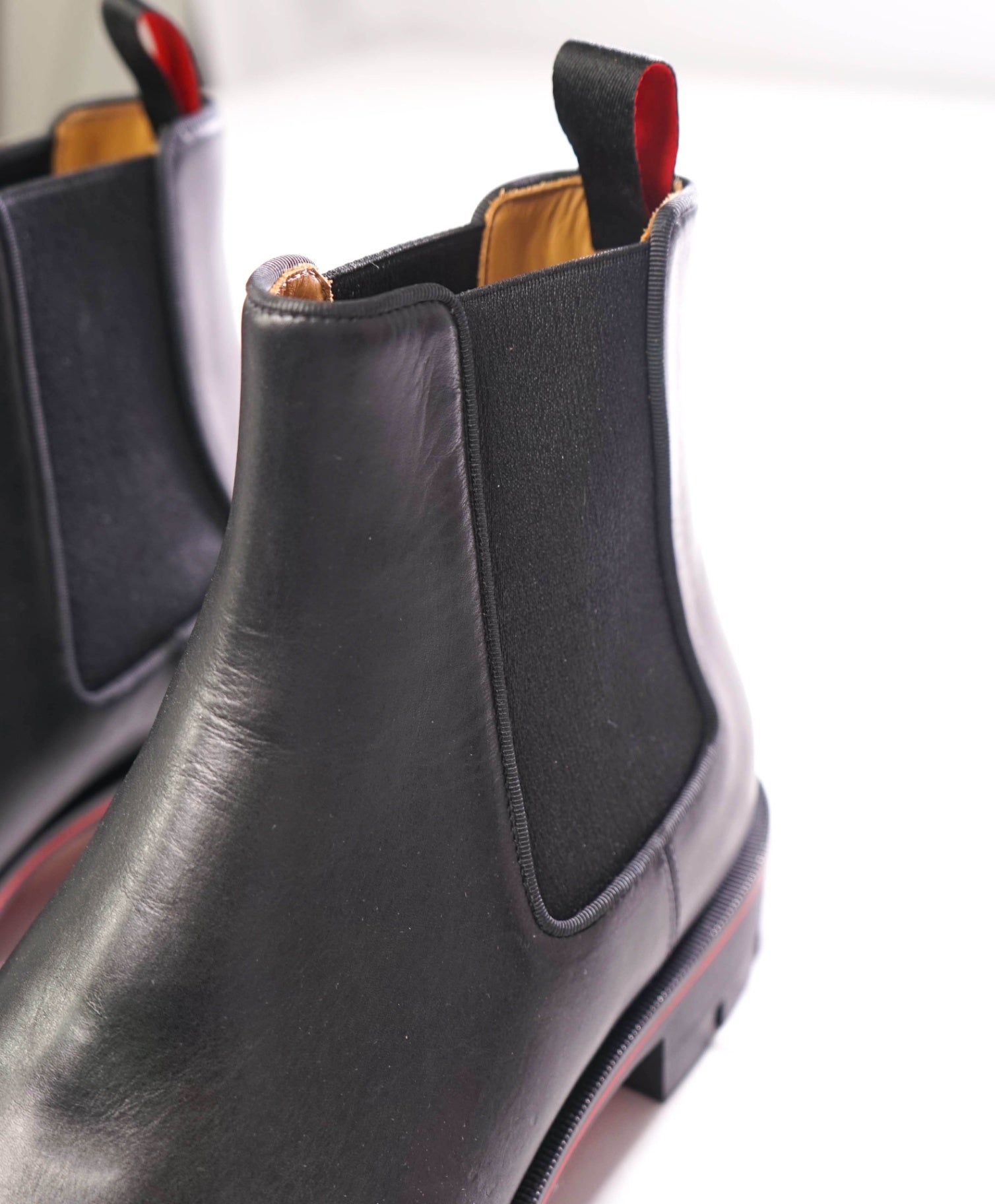 $1,345 CHRISTIAN LOUBOUTIN - Alpinosol Leather Lug Sole Boots - US 10.5 (43.5EU)