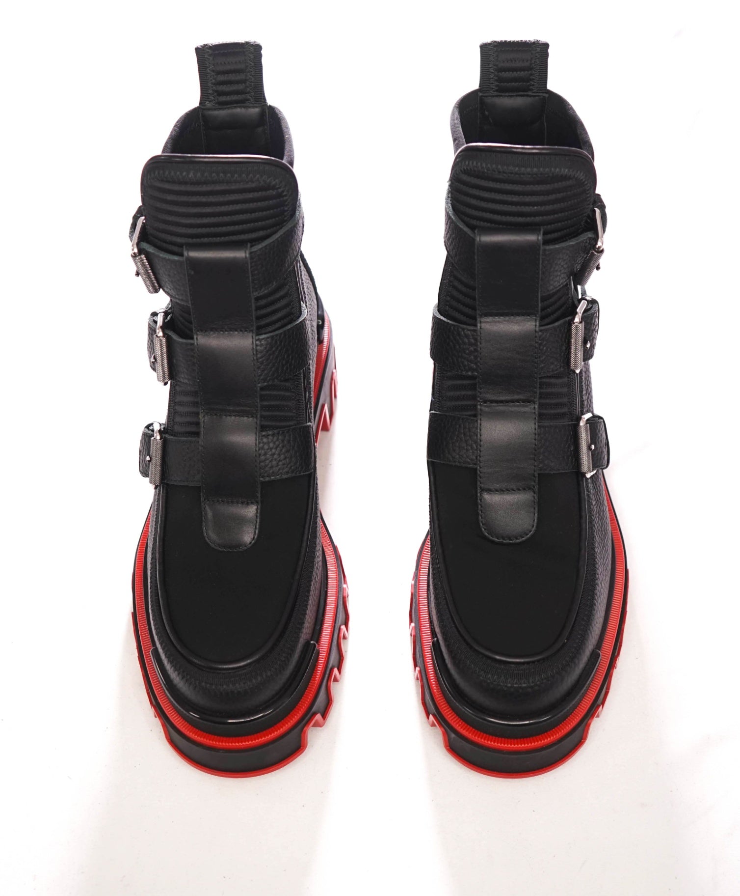 $1,595 CHRISTIAN LOUBOUTIN - DUNE Black Leather Boots - US 10 (43EU)