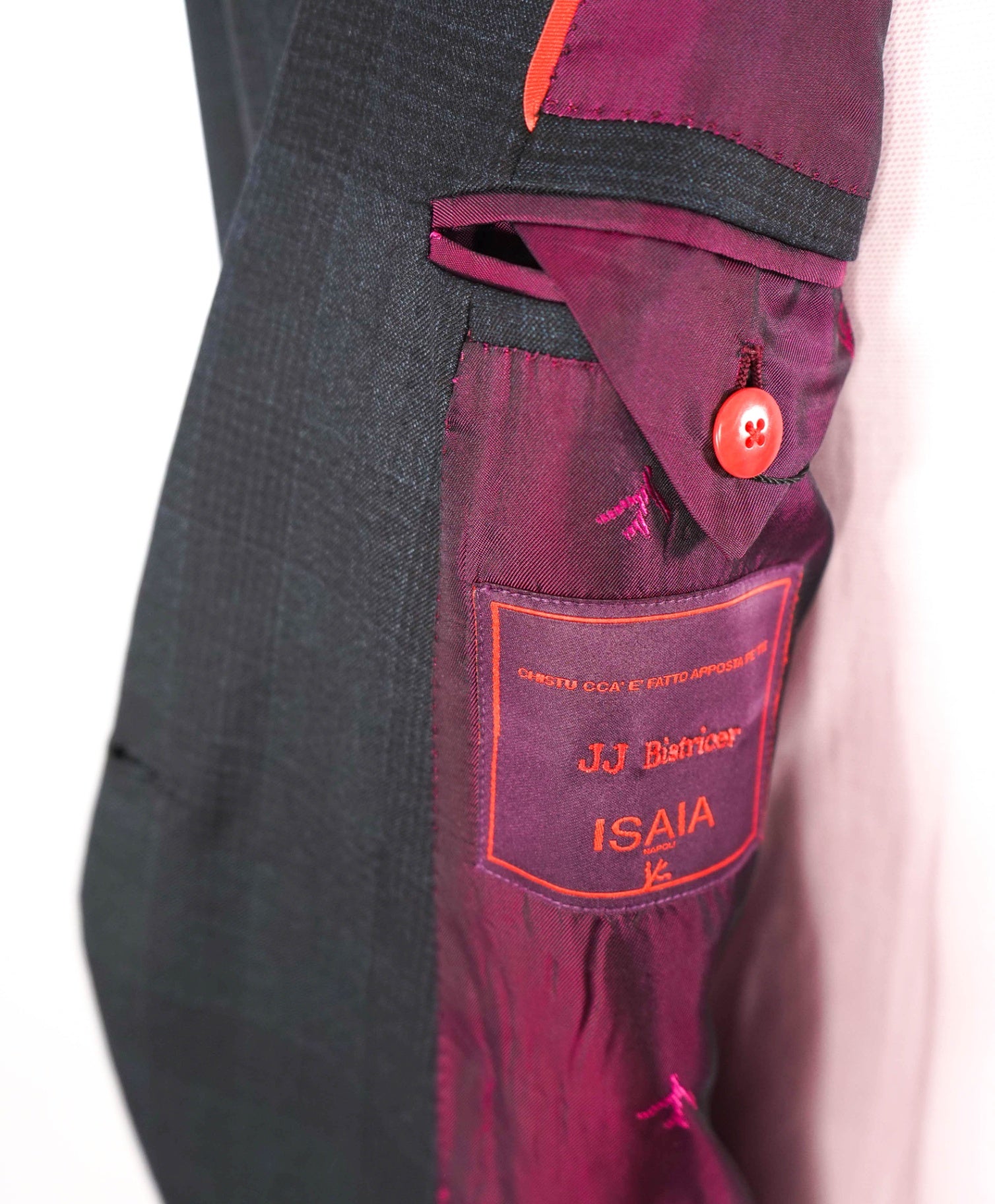 $5,850 ISAIA - Gray Double Breasted Wool Suit - Custom: Fits 40R (52EU Tag)