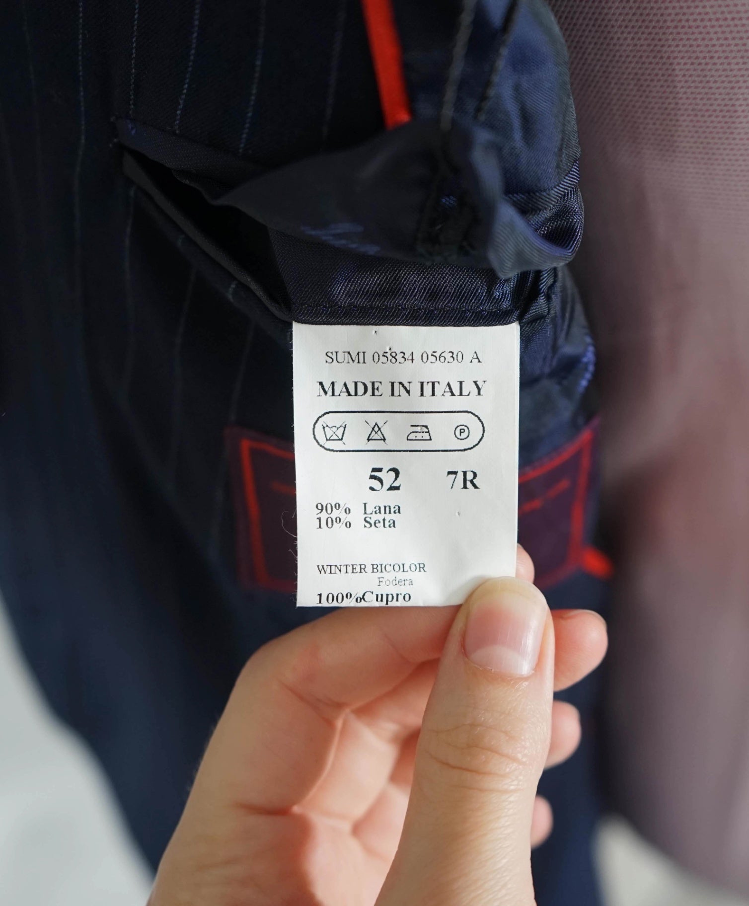 $4,995 ISAIA - Blue Stripe Flannel Wool/Silk Suit - Custom: Fits 40R (52EU Tag)