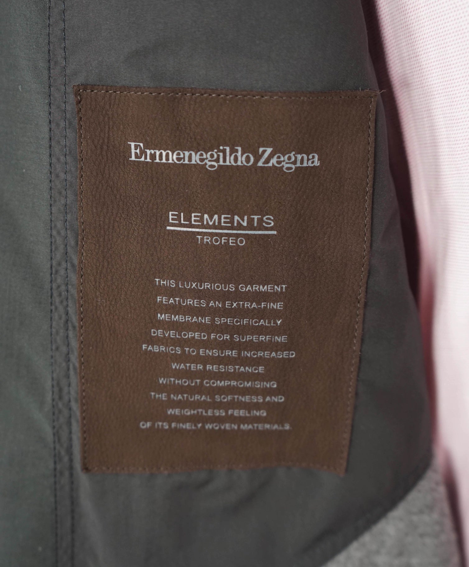 $4,950 ZEGNA - Woven Leather Pocket "ELEMENTS" Blazer Coat - 44R