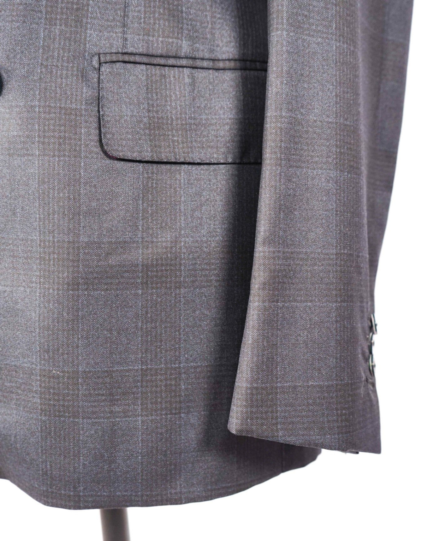$5,850 ISAIA - Gray Double Breasted Wool Suit - Custom: Fits 40R (52EU Tag)