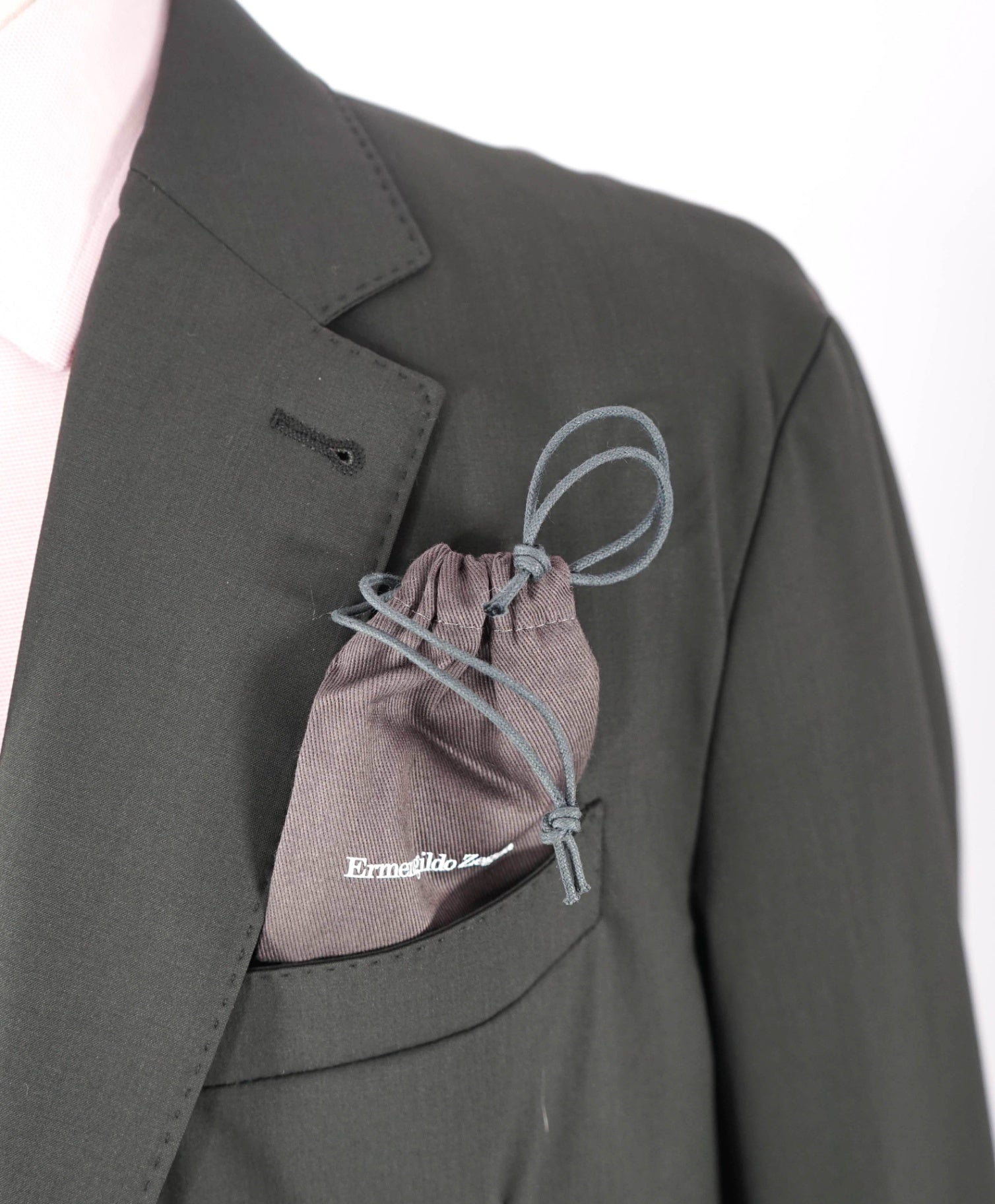 $4,950 ZEGNA - Woven Leather Pocket "ELEMENTS" Blazer Coat - 44R