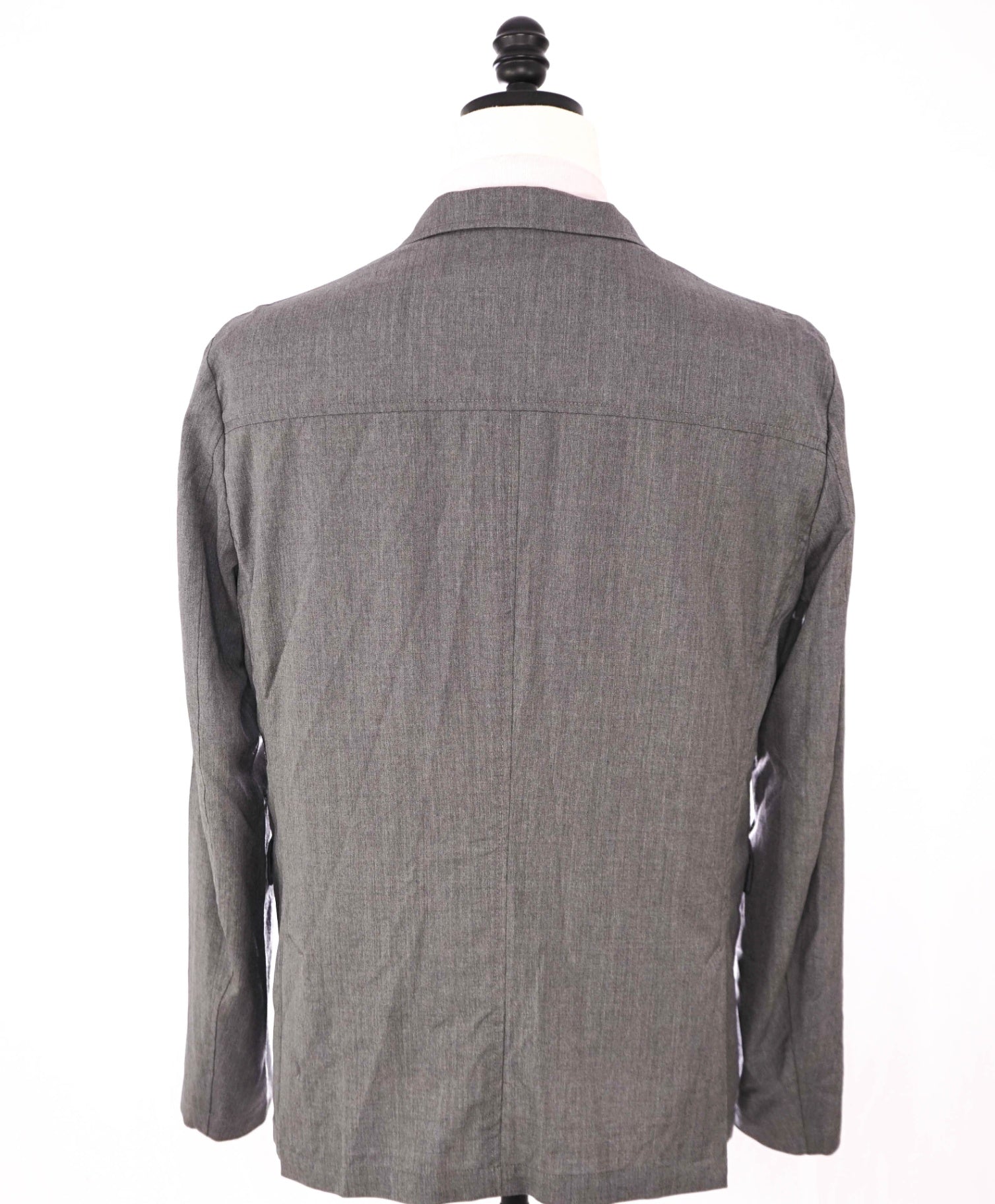 $1,995 ELEVENTY - "LORO PIANA" Solid Gray Wool Blazer/Jacket - L