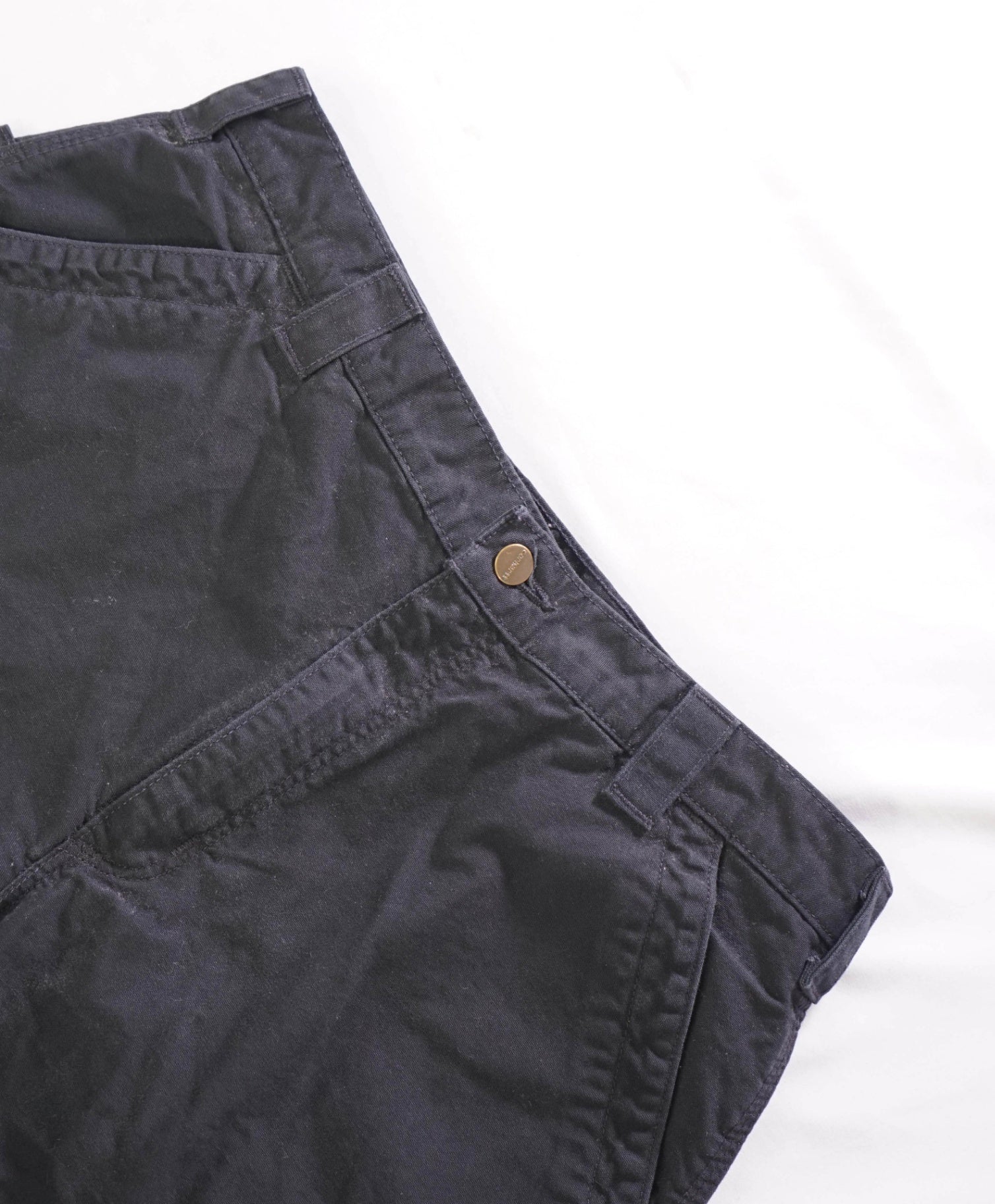 CARHARTT - Solid Black Cotton Flannel Lined Work Pants - 33W