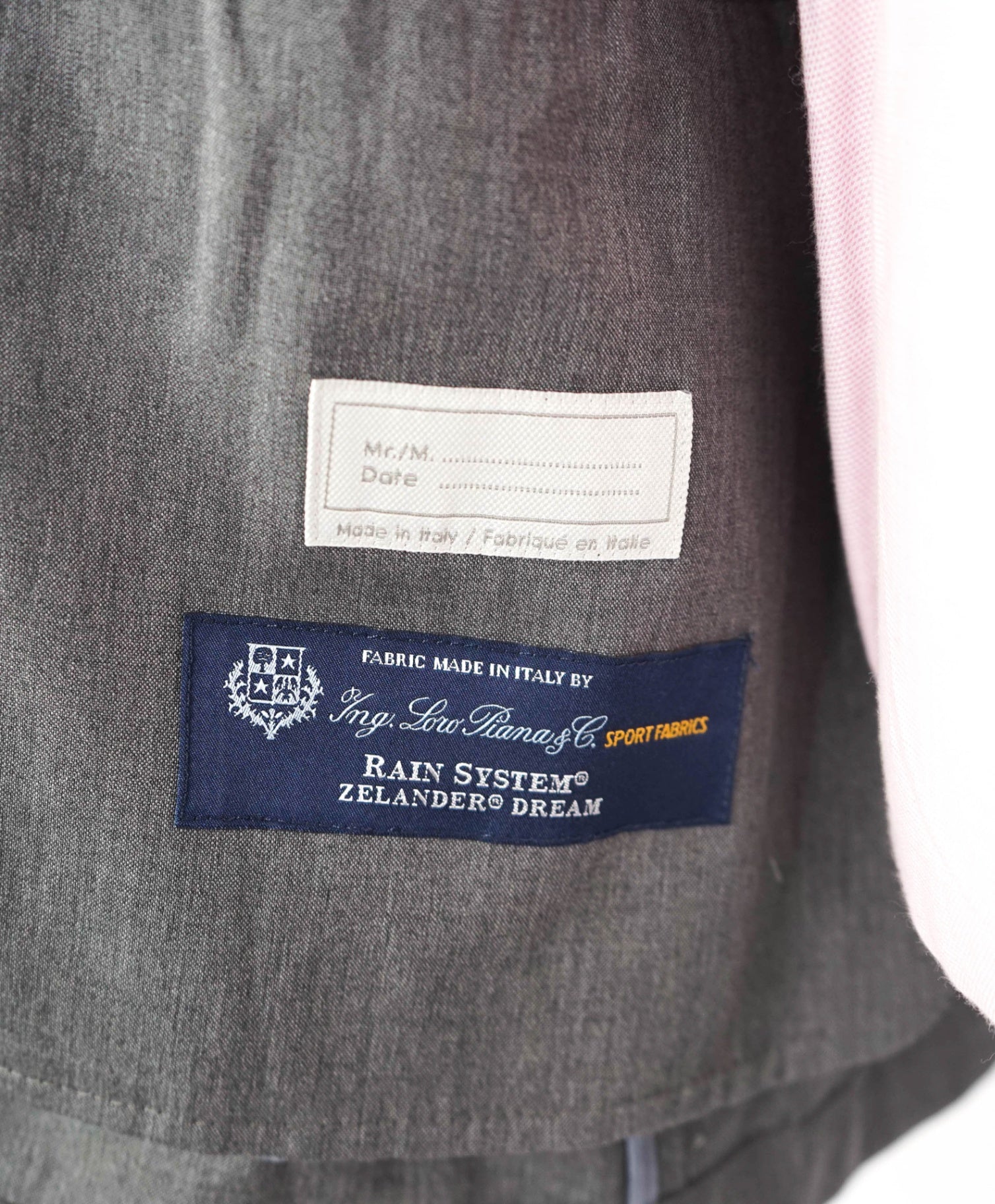 $1,995 ELEVENTY - "LORO PIANA" Solid Gray Wool Blazer/Jacket - L