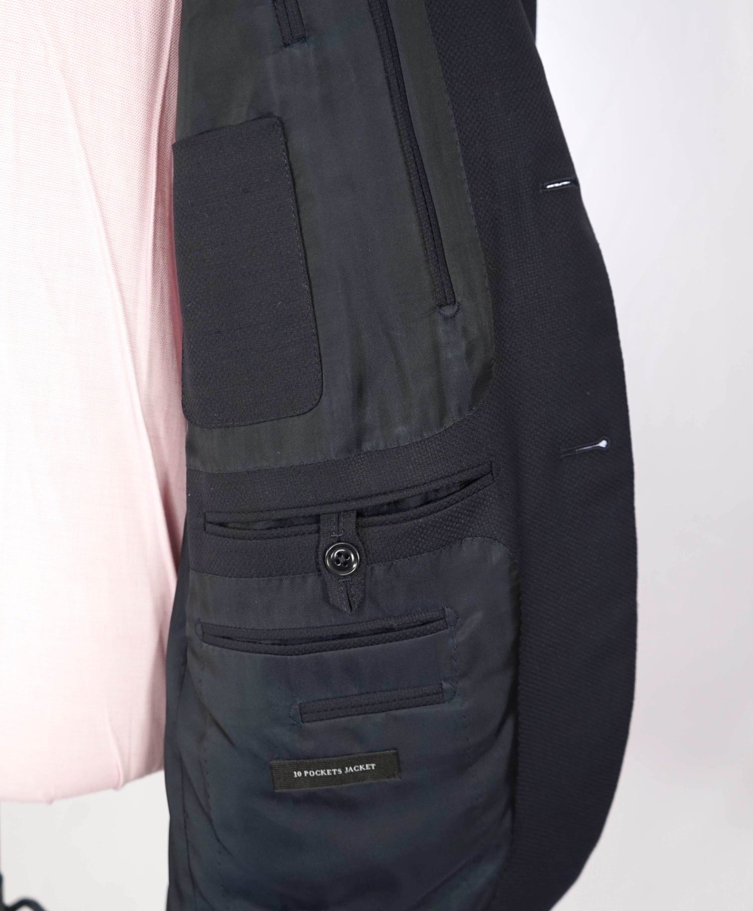 $3,295 ZEGNA - Navy "TROFEO 10 POCKETS" Wool/Silk Blazer - 40R