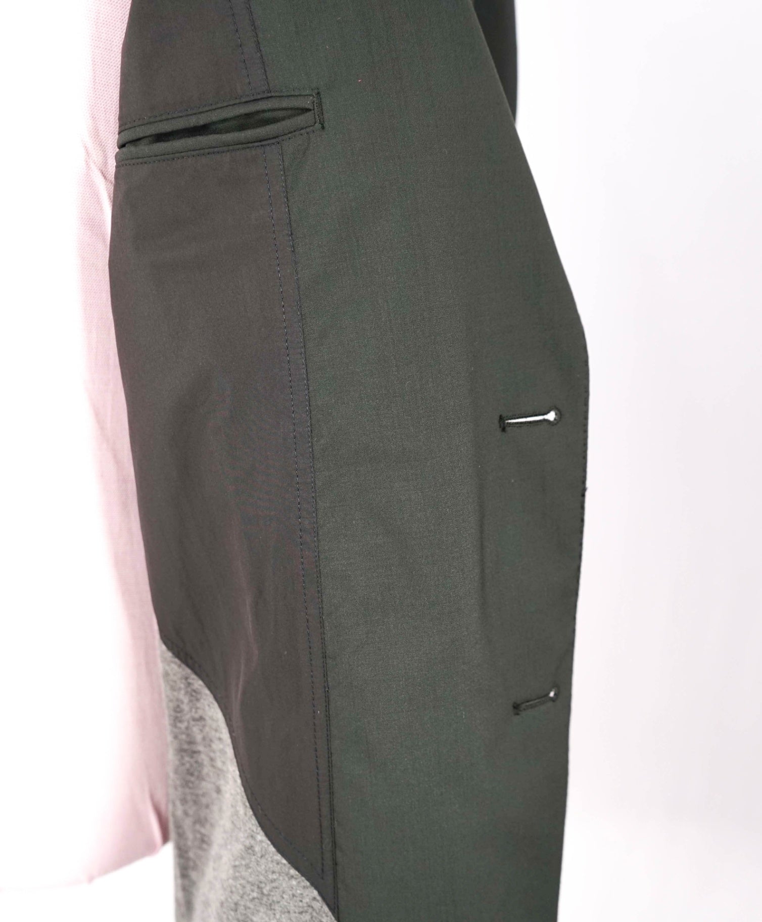 $4,950 ZEGNA - Woven Leather Pocket "ELEMENTS" Blazer Coat - 44R