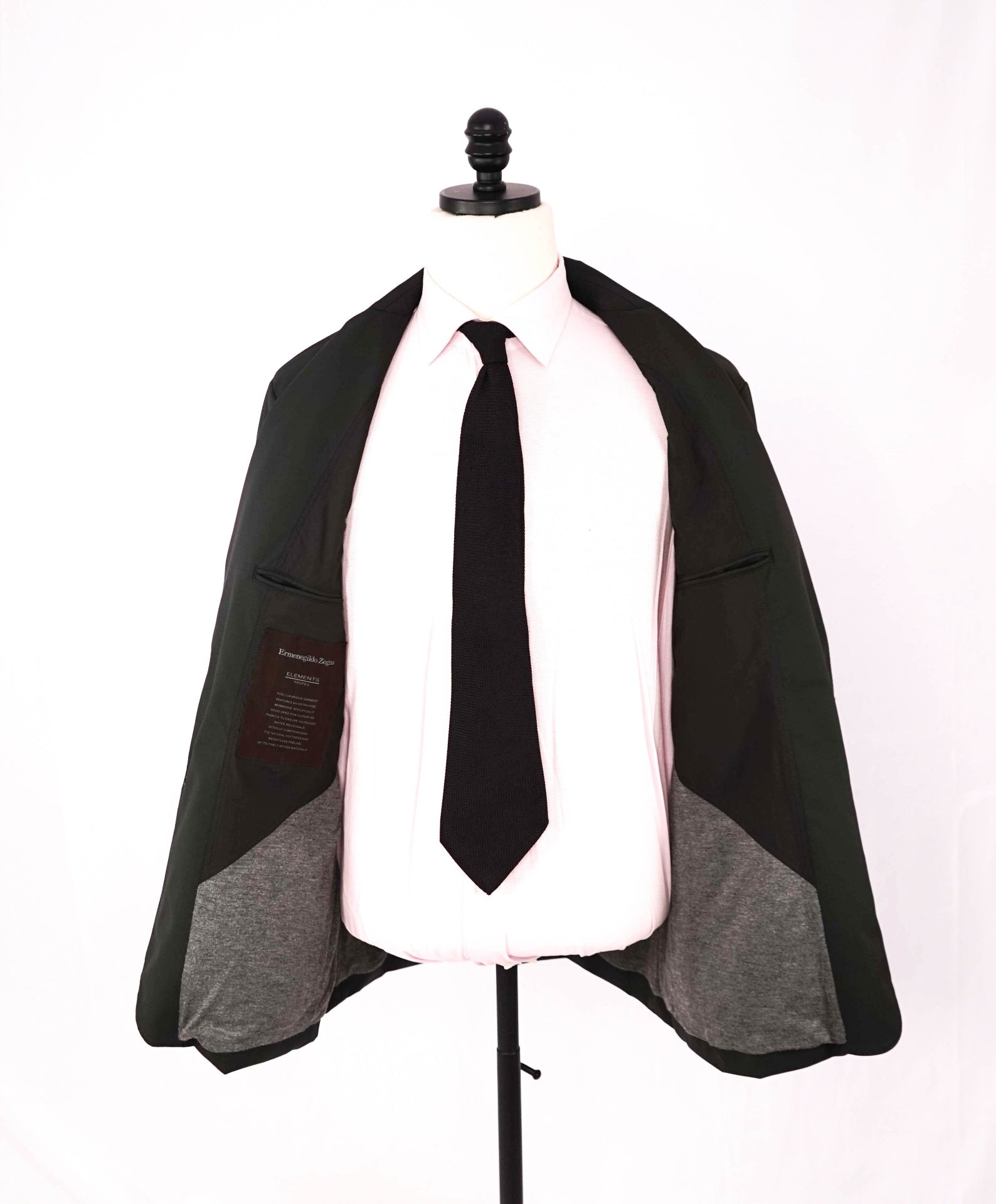 $4,950 ZEGNA - Woven Leather Pocket "ELEMENTS" Blazer Coat - 44R