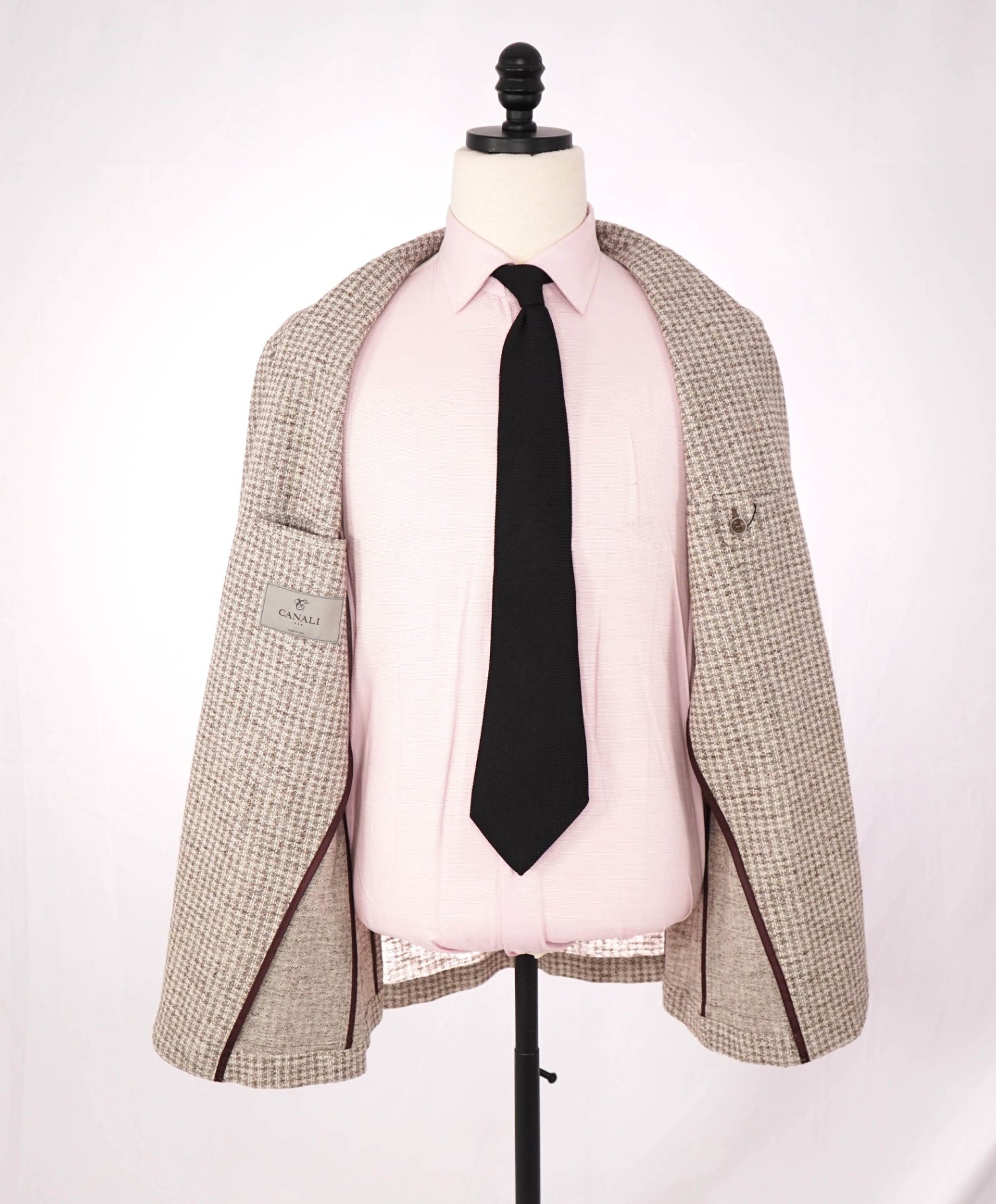 $1,895 CANALI - Textured Beige Cotton/Linen Sport Coat - 42R