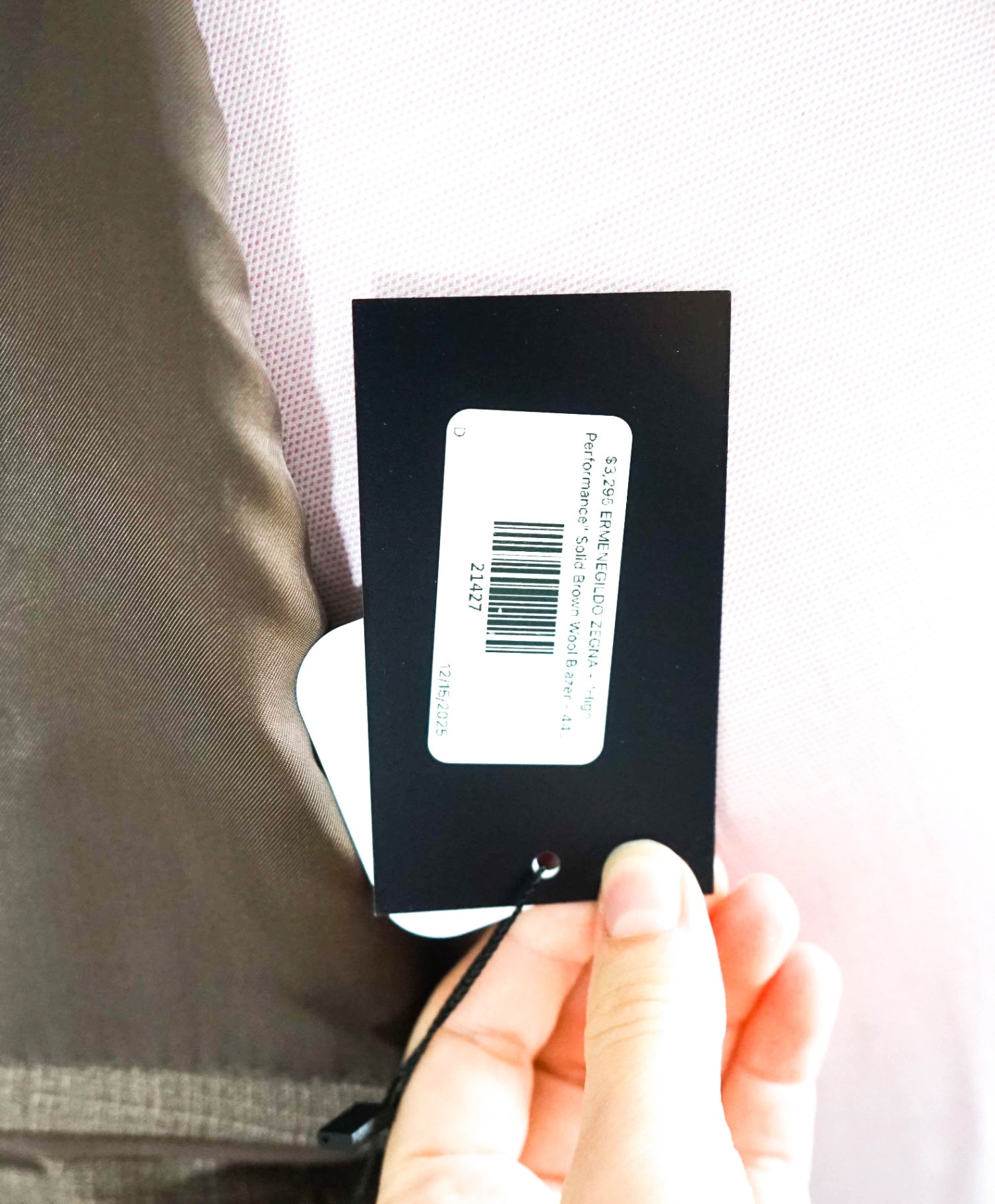 $3,295 ZEGNA - "High Performance" Solid Brown Wool Blazer - 44L