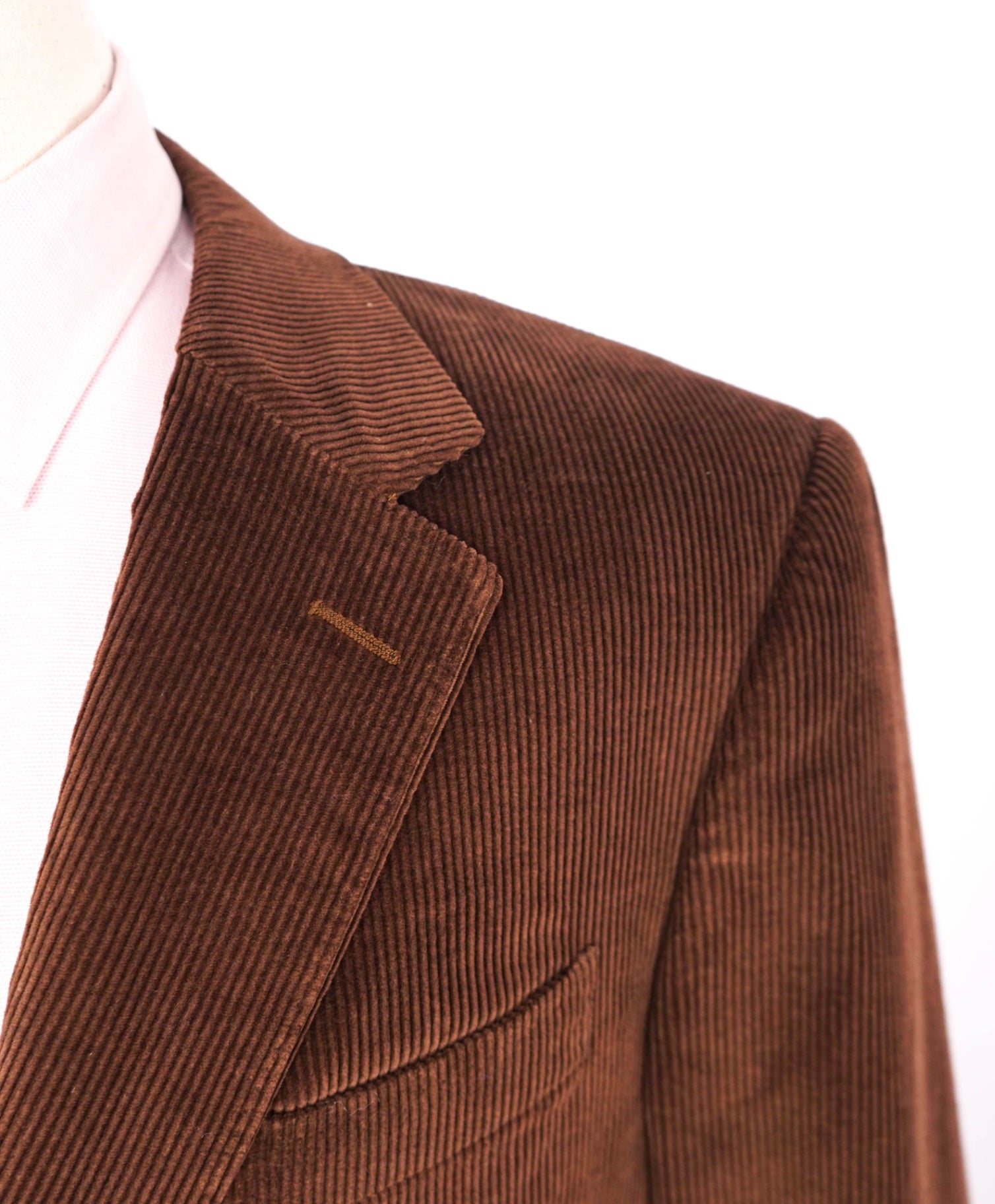 $2,750 CANALI - Brown "Stretch" Cotton/Cashmere Corduroy Blazer - 44R