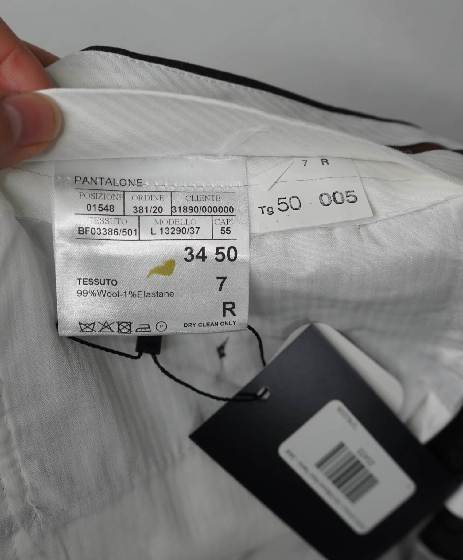 $625 CANALI - Solid Brown Wool Flat Front Dress Pants - 34W