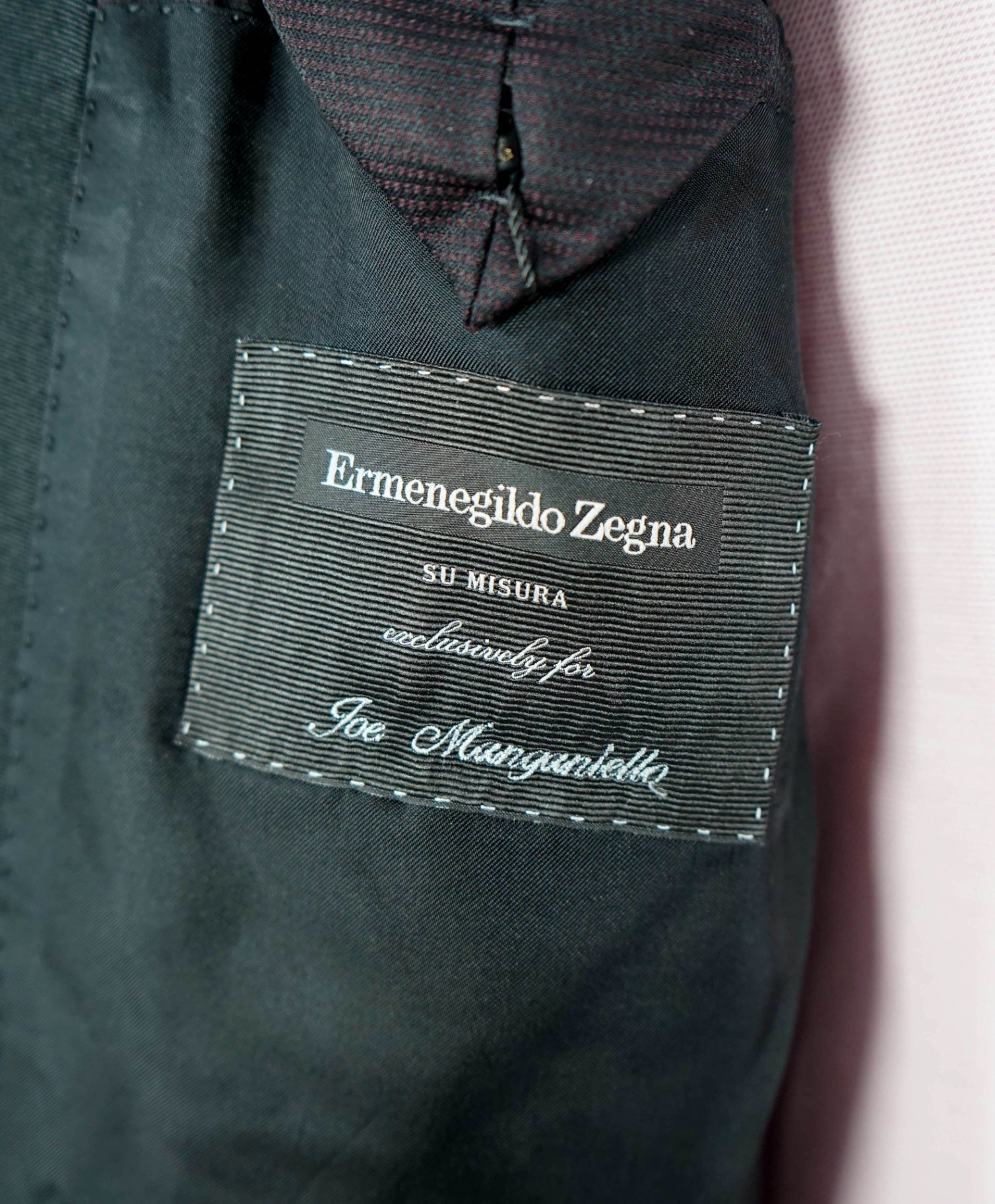 $4,295 ZEGNA - TROFEO 600 "Custom: JOE MANGANIELLO" Tuxedo Jacket-46L