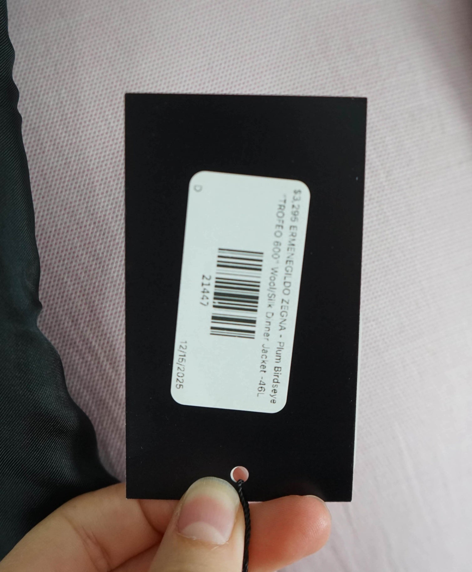 $4,295 ZEGNA - TROFEO 600 "Custom: JOE MANGANIELLO" Tuxedo Jacket-46L