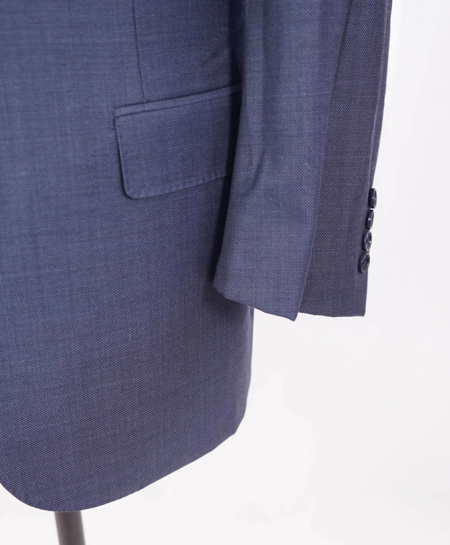 $1,895 CANALI - "WATER RESISTANT" Blue Birdseye Wool Blazer - 46R