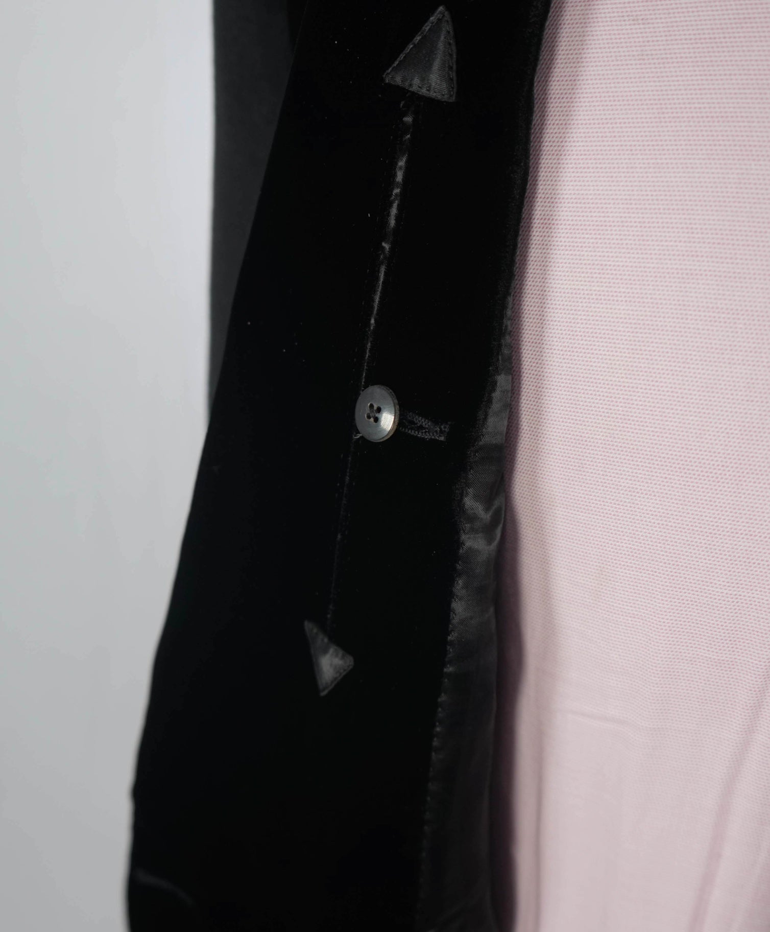 $10,950 TOM FORD - Black Double Breasted Velvet 100% Cashmere Top Coat - 38R