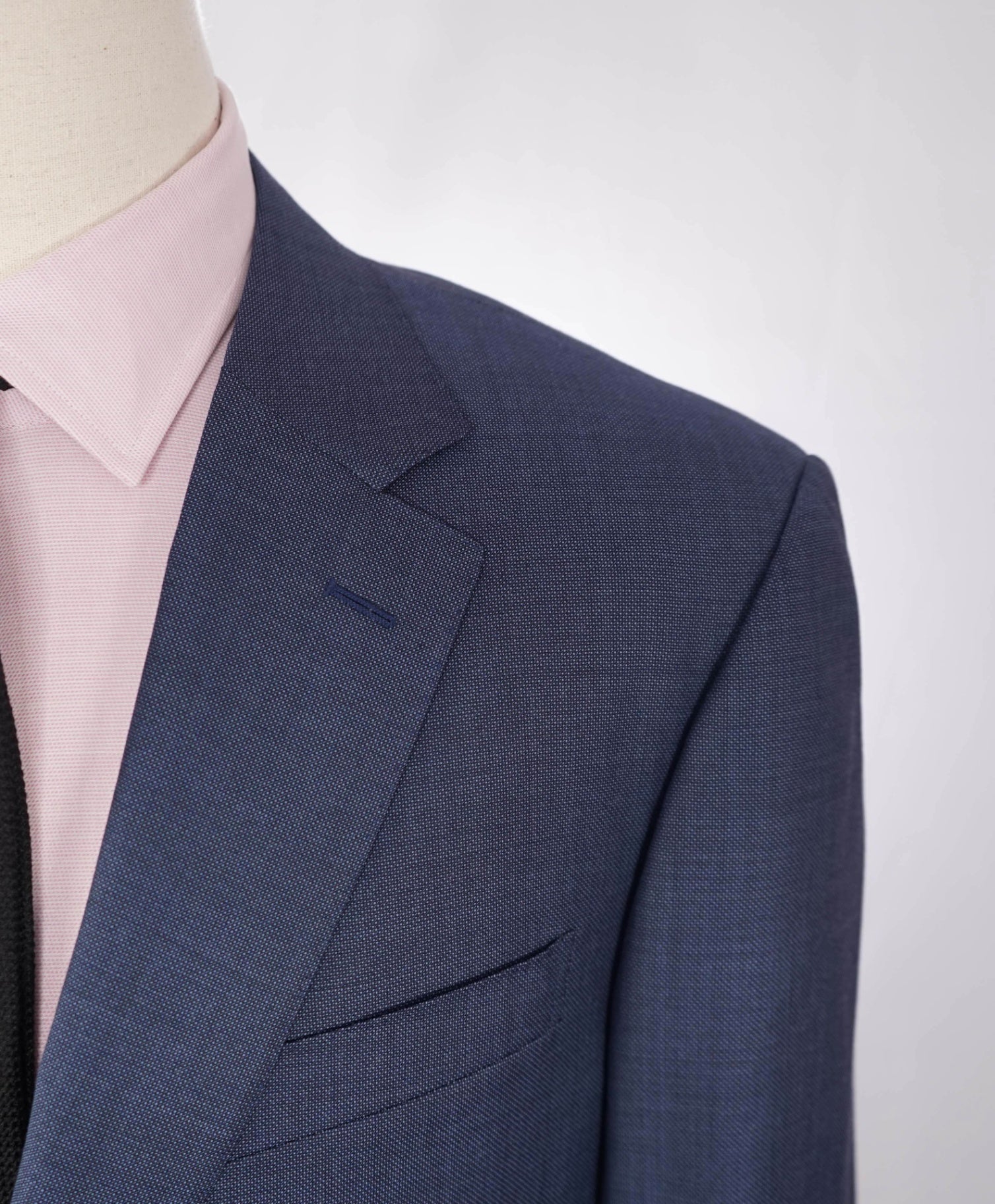 $1,895 CANALI - "WATER RESISTANT" Blue Birdseye Wool Blazer - 46R