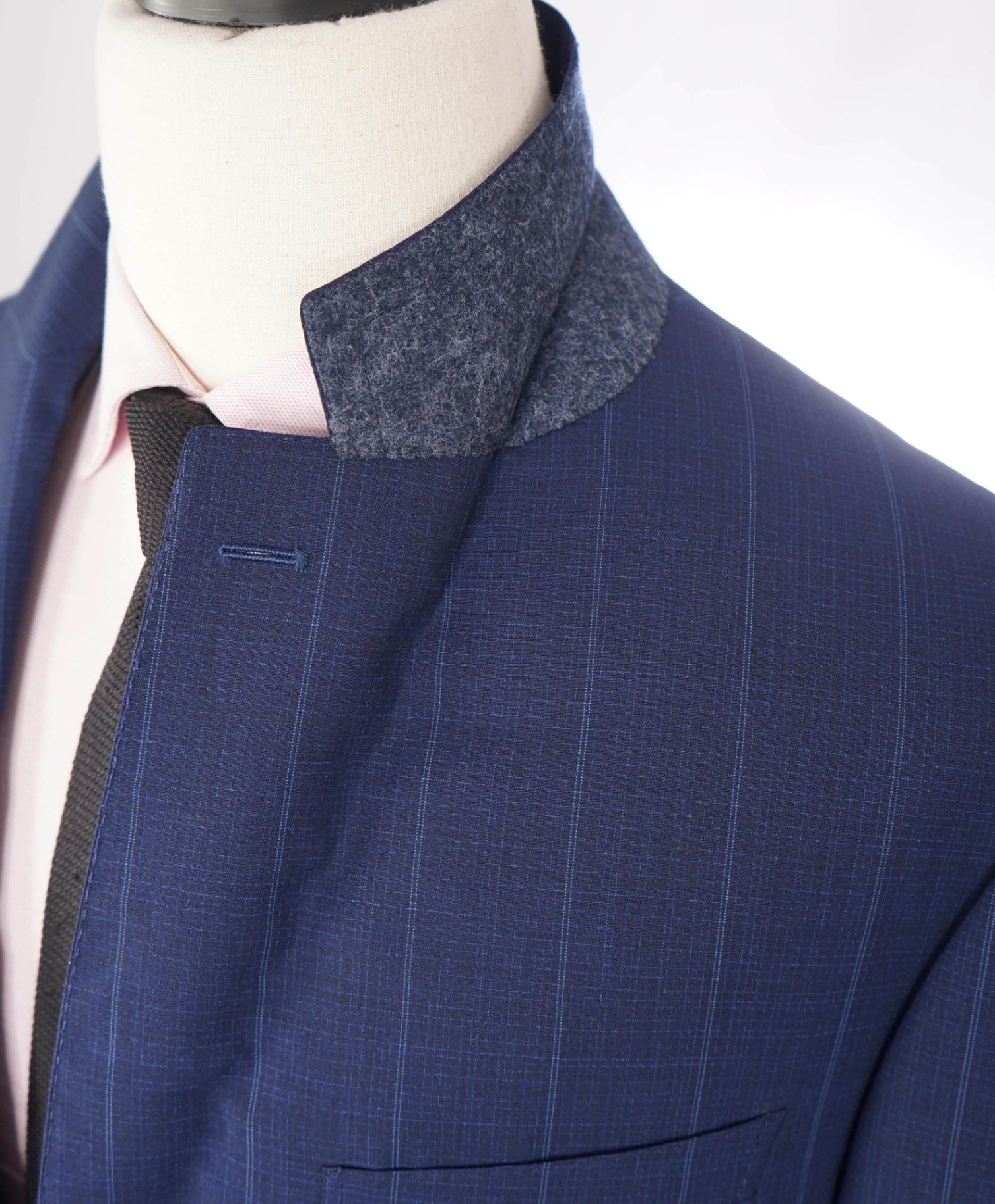 $2,395 CANALI - "Exclusive" Blue Stripe Super 150's Wool Blazer - 46R