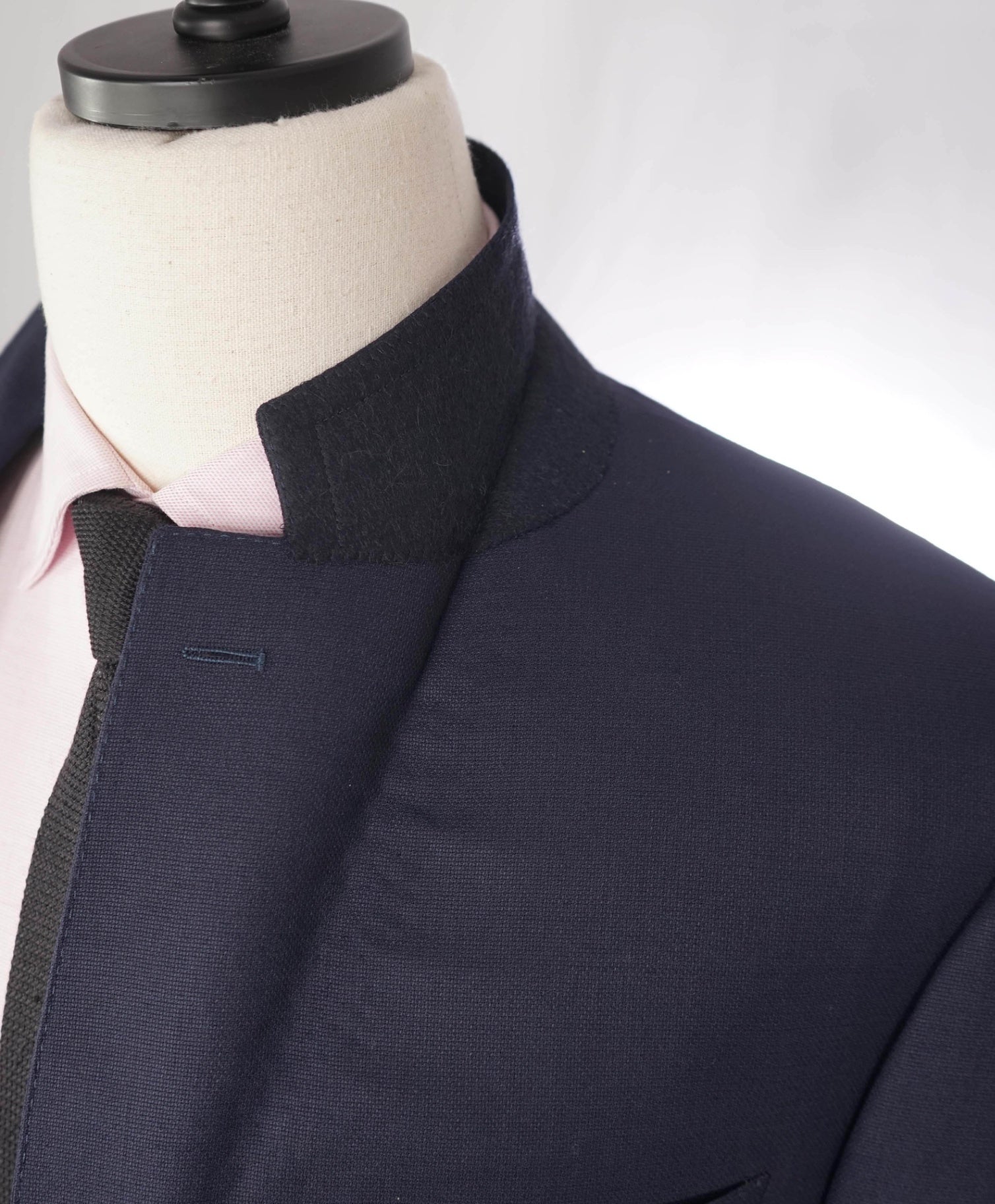 $1,895 CANALI -  "Impeccabile" Textured Navy Blue Wool Blazer - 46R