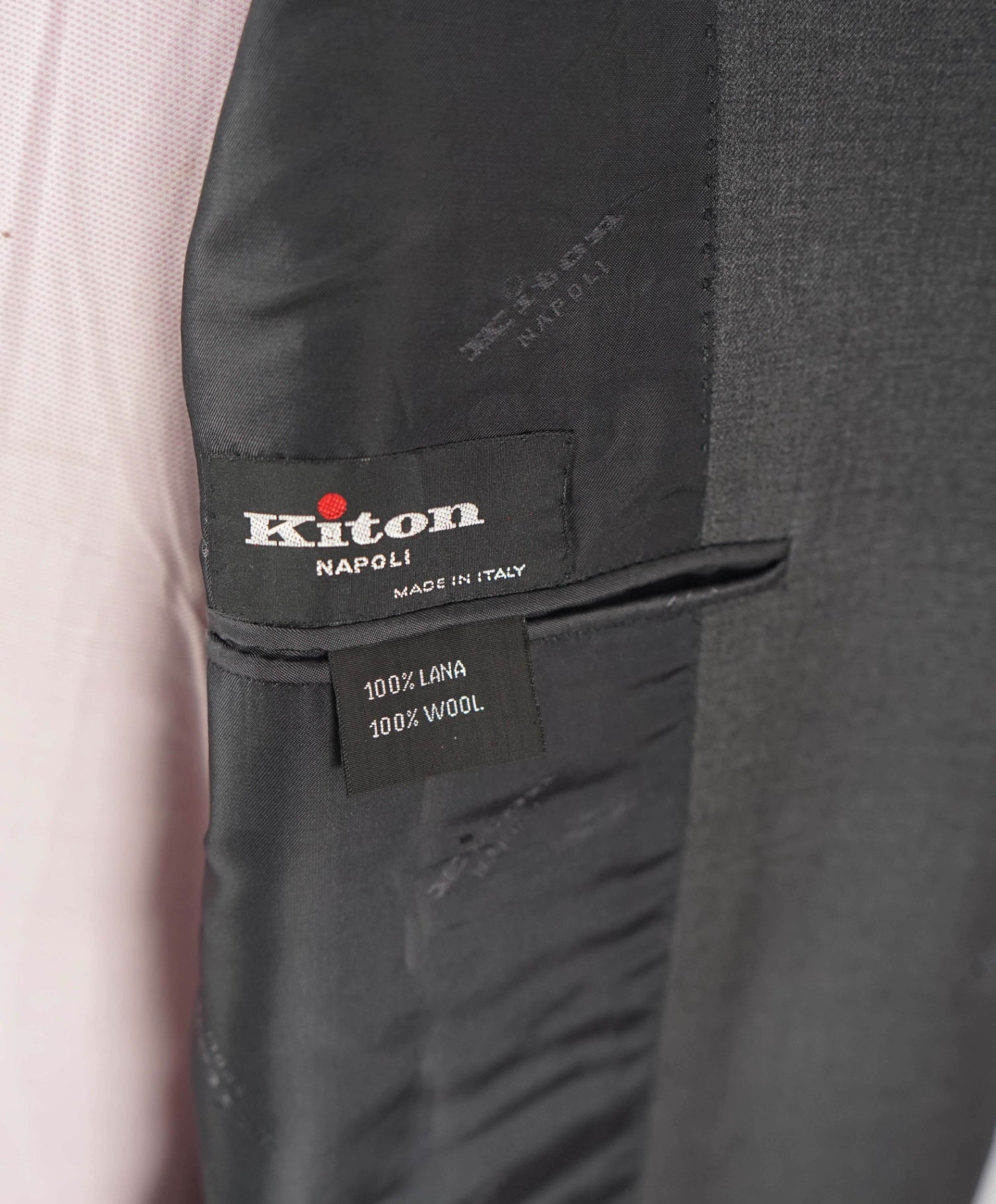 $10,000 KITON - Solid Gray 2/3-Btn Roll Lapel Flat Front Wool Suit - 41R