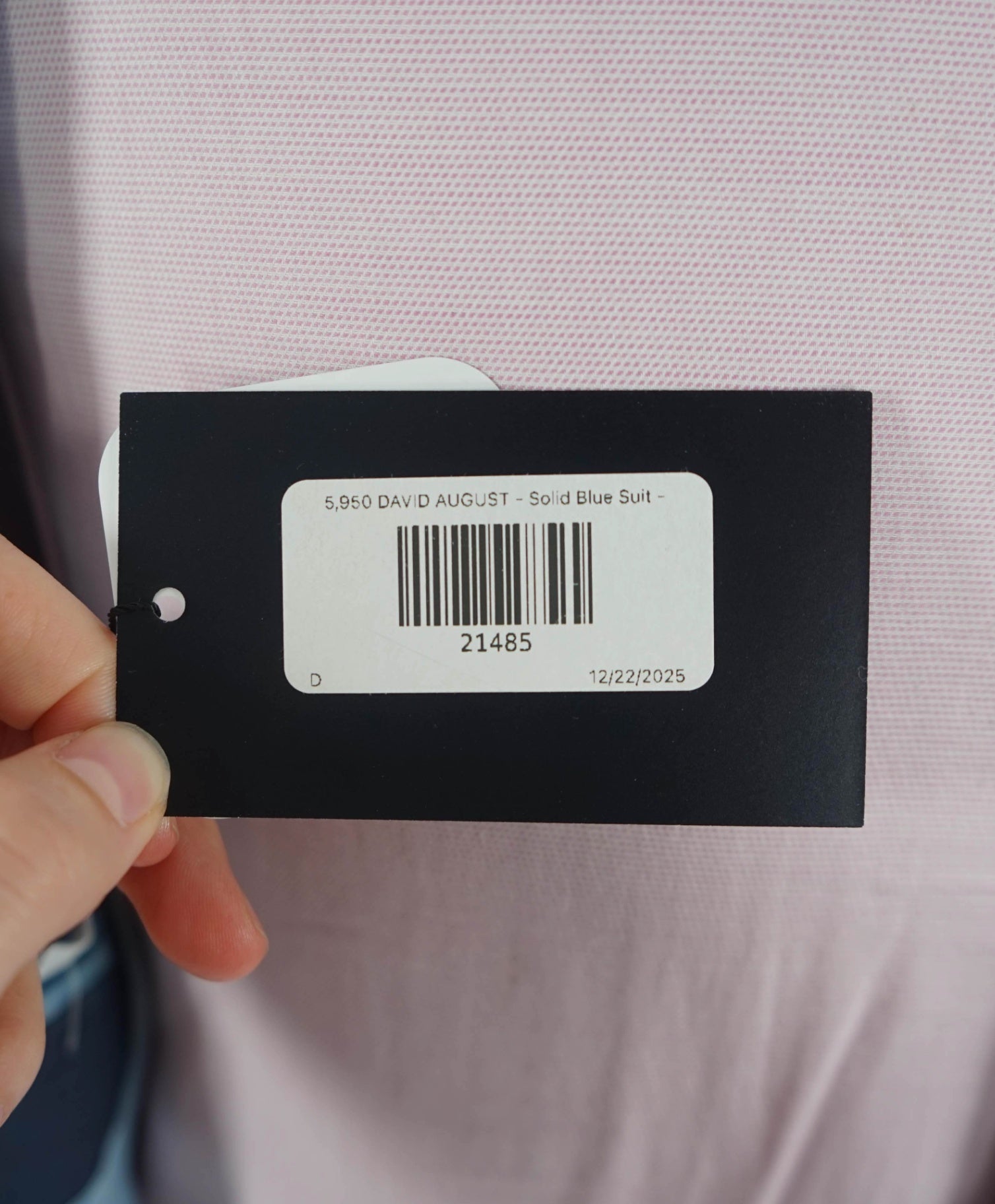 $5,950 DAVID AUGUST - *Made For MLBs Brandon League* Pastel Blue Suit - 42R