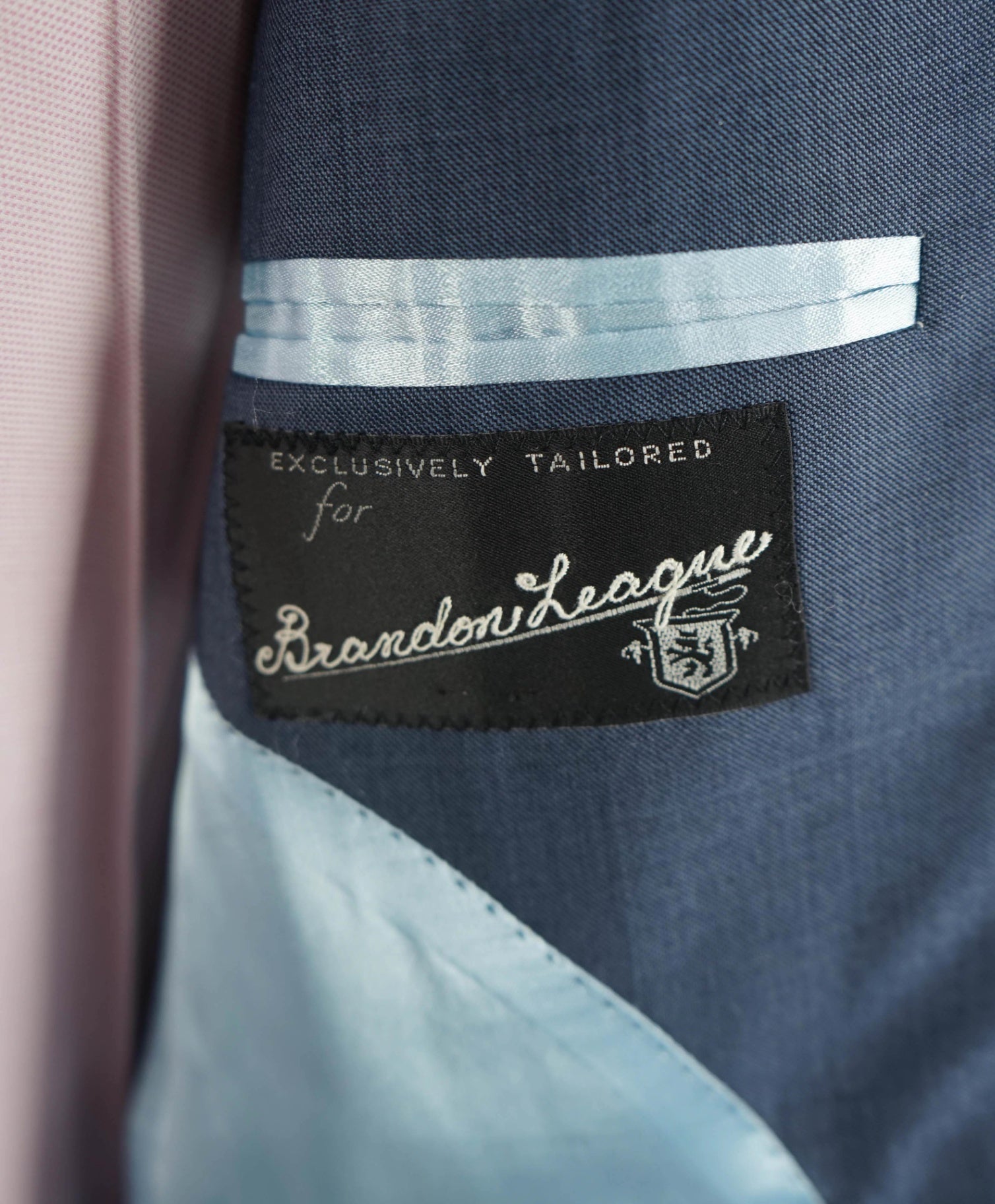 $5,950 DAVID AUGUST - *Made For MLBs Brandon League* Pastel Blue Suit - 42R