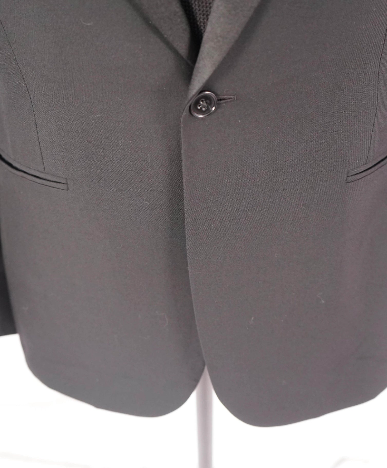 $4,290 RALPH LAUREN PURPLE LABEL - Black Wool Peak Lapel Tuxedo - 38R
