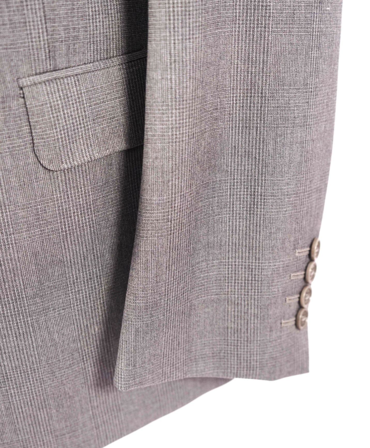 $1,995 ARMANI COLLEZIONI - Gray Plaid Wool "G LINE" Suit - 40R