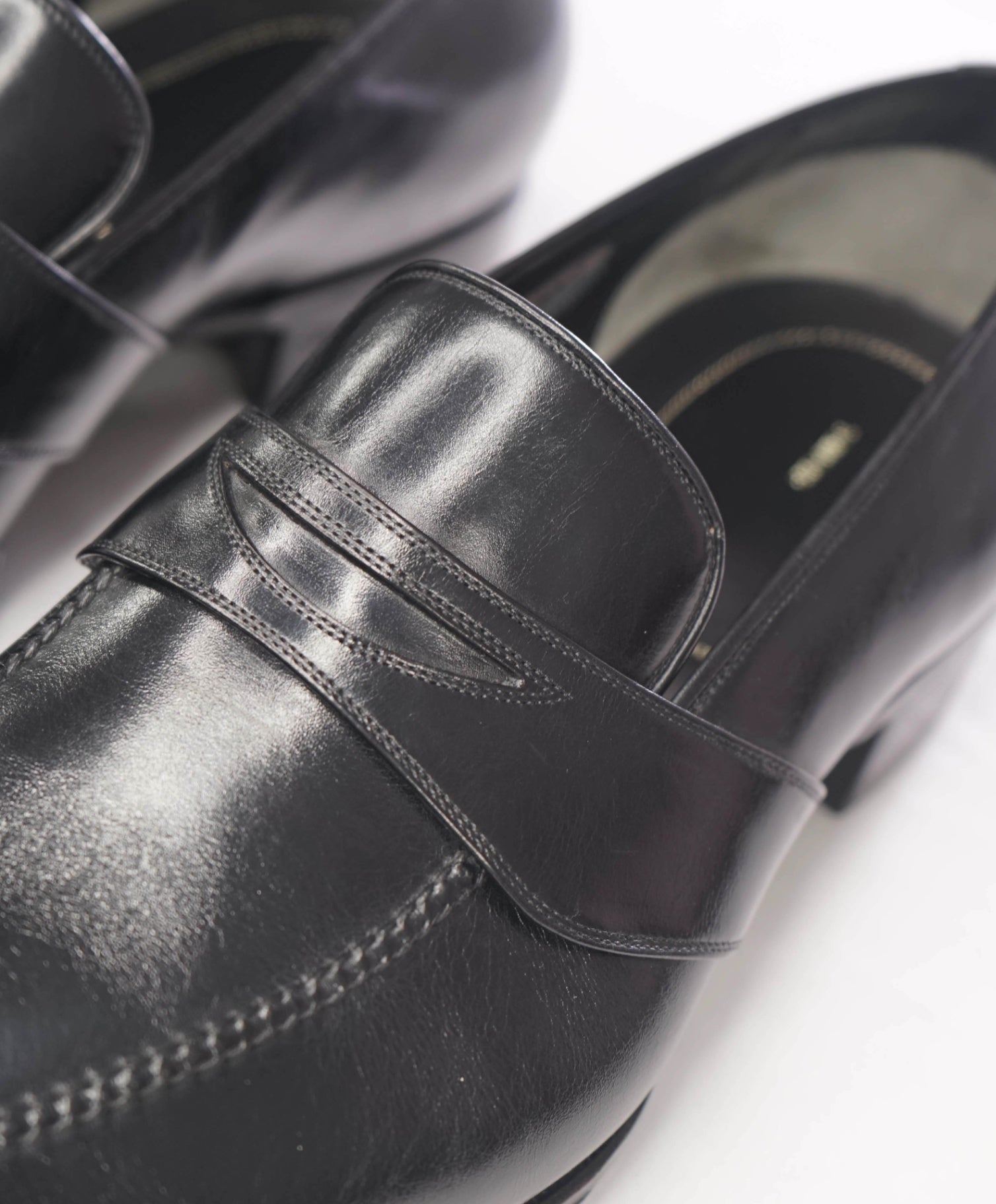 $1,790 TOM FORD - Black Leather Penny Loafers - US 12 EEE (11.5TF)