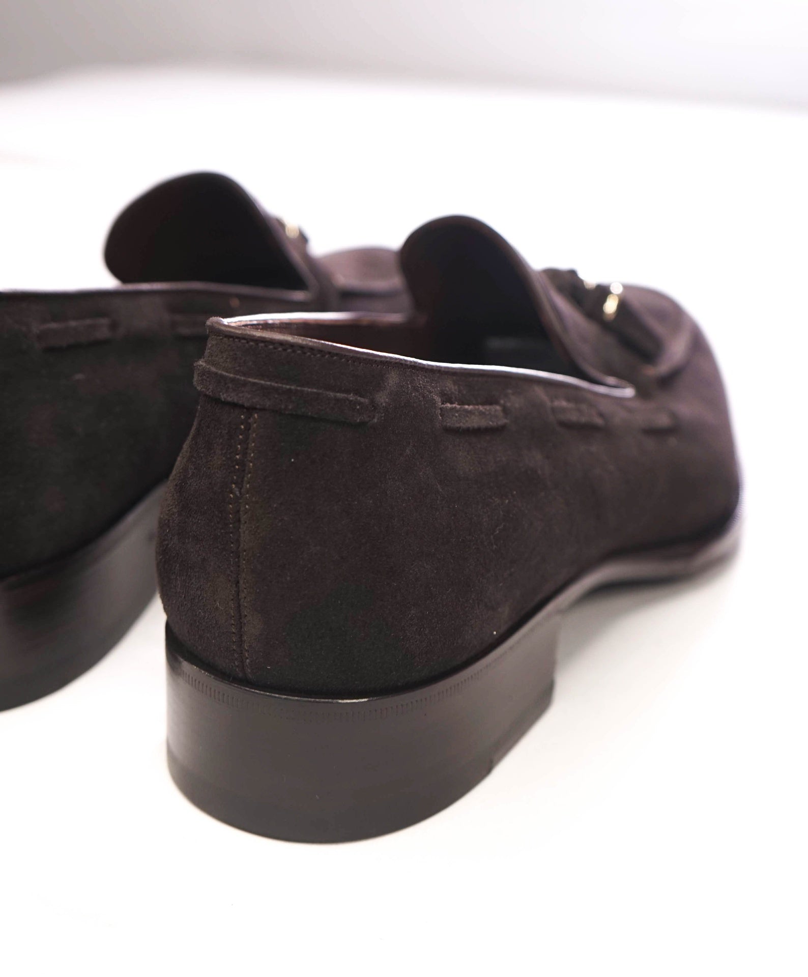 $1,890 TOM FORD - Brown Suede "Edgar" Tassel Loafers - US 11 (10.5TF)