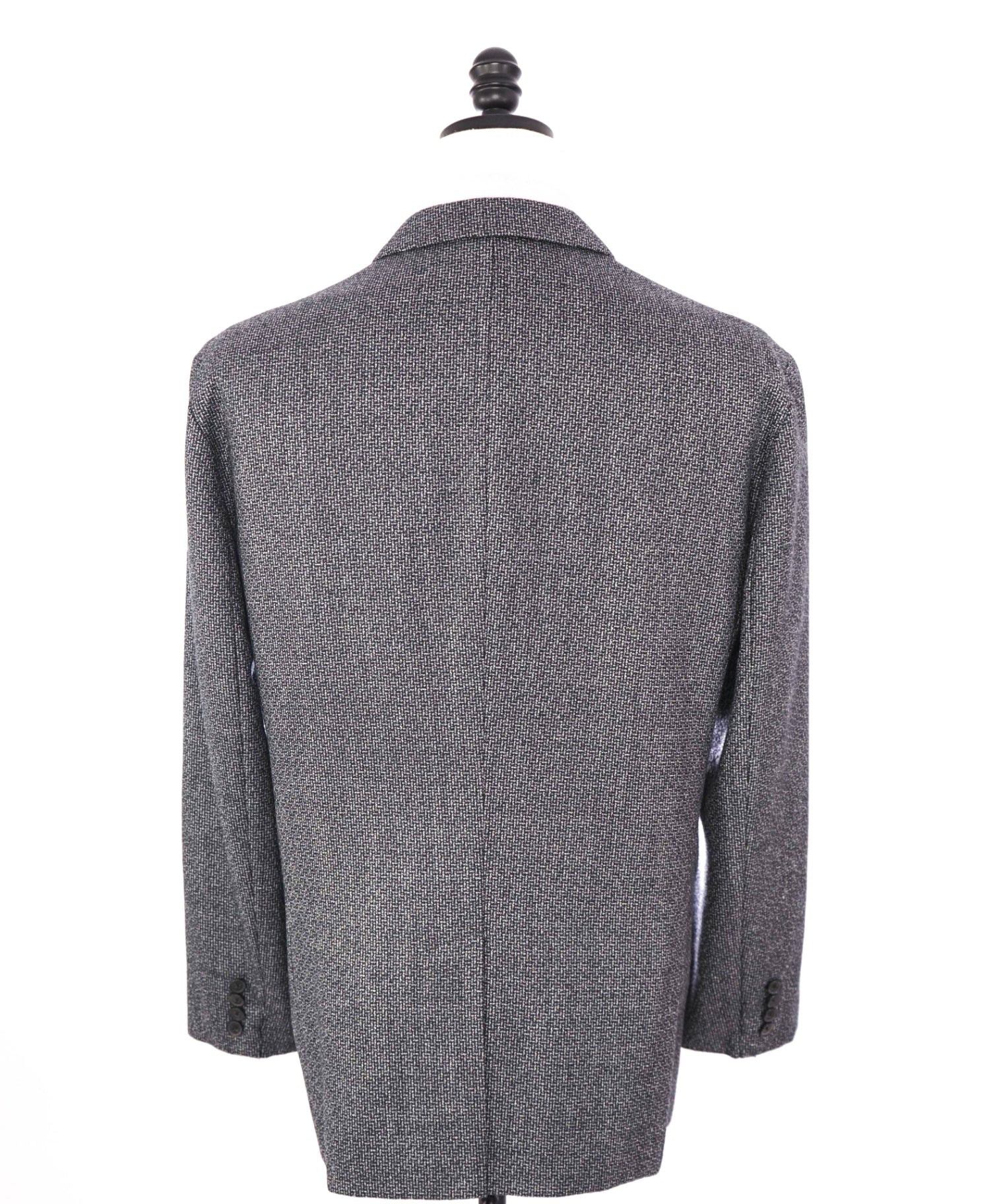 $1,199 HUGO BOSS - Textured Dark Gray Wool Blazer - 46R