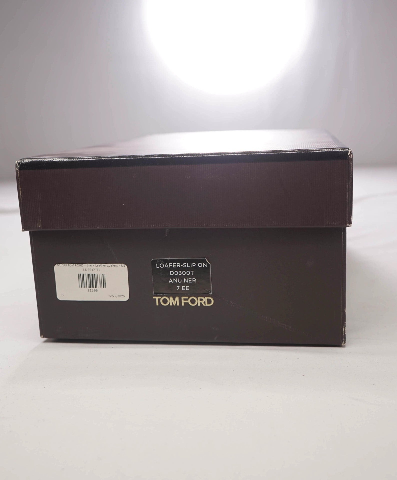 $1,790 TOM FORD - Black Leather Loafers - US 7.5 EE (7TF)
