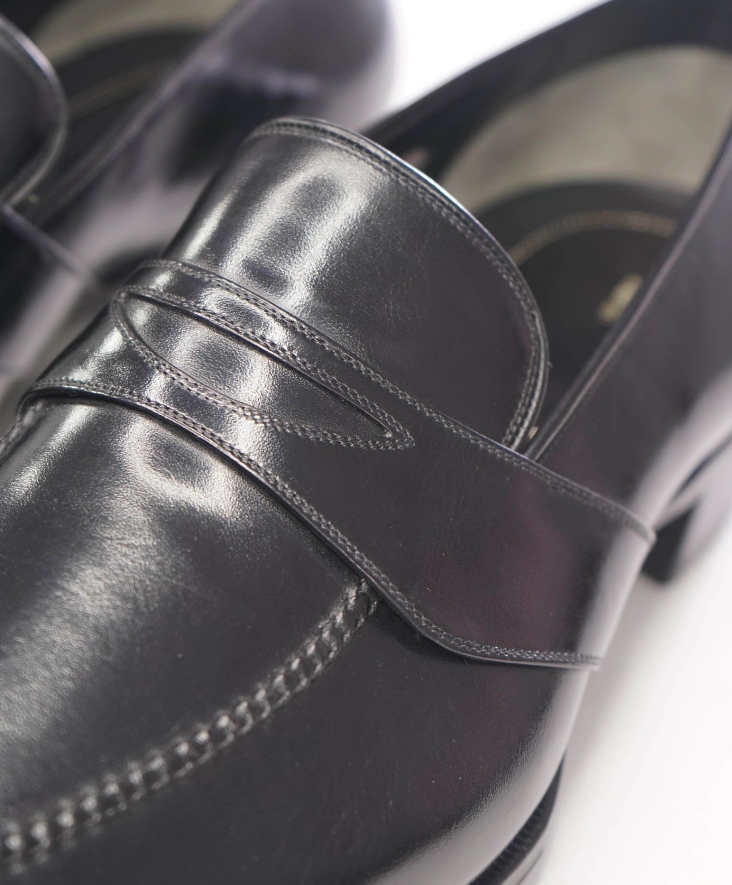 $1,790 TOM FORD - Black Leather Penny Loafers - US 13 EE (12.5TF)