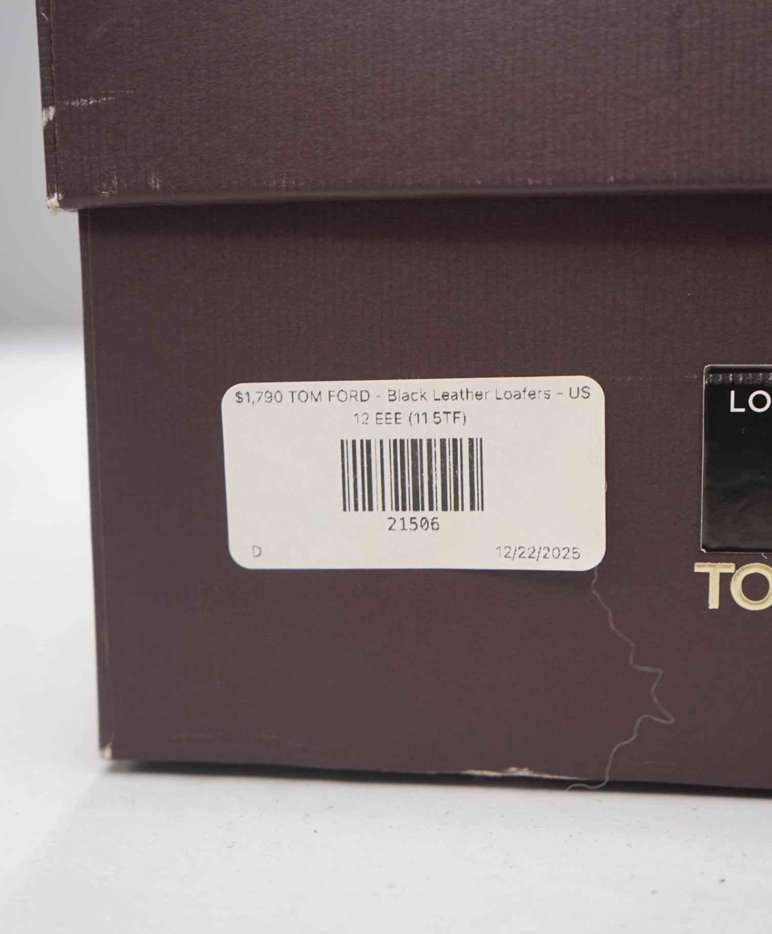 $1,790 TOM FORD - Black Leather Penny Loafers - US 12 EEE (11.5TF)