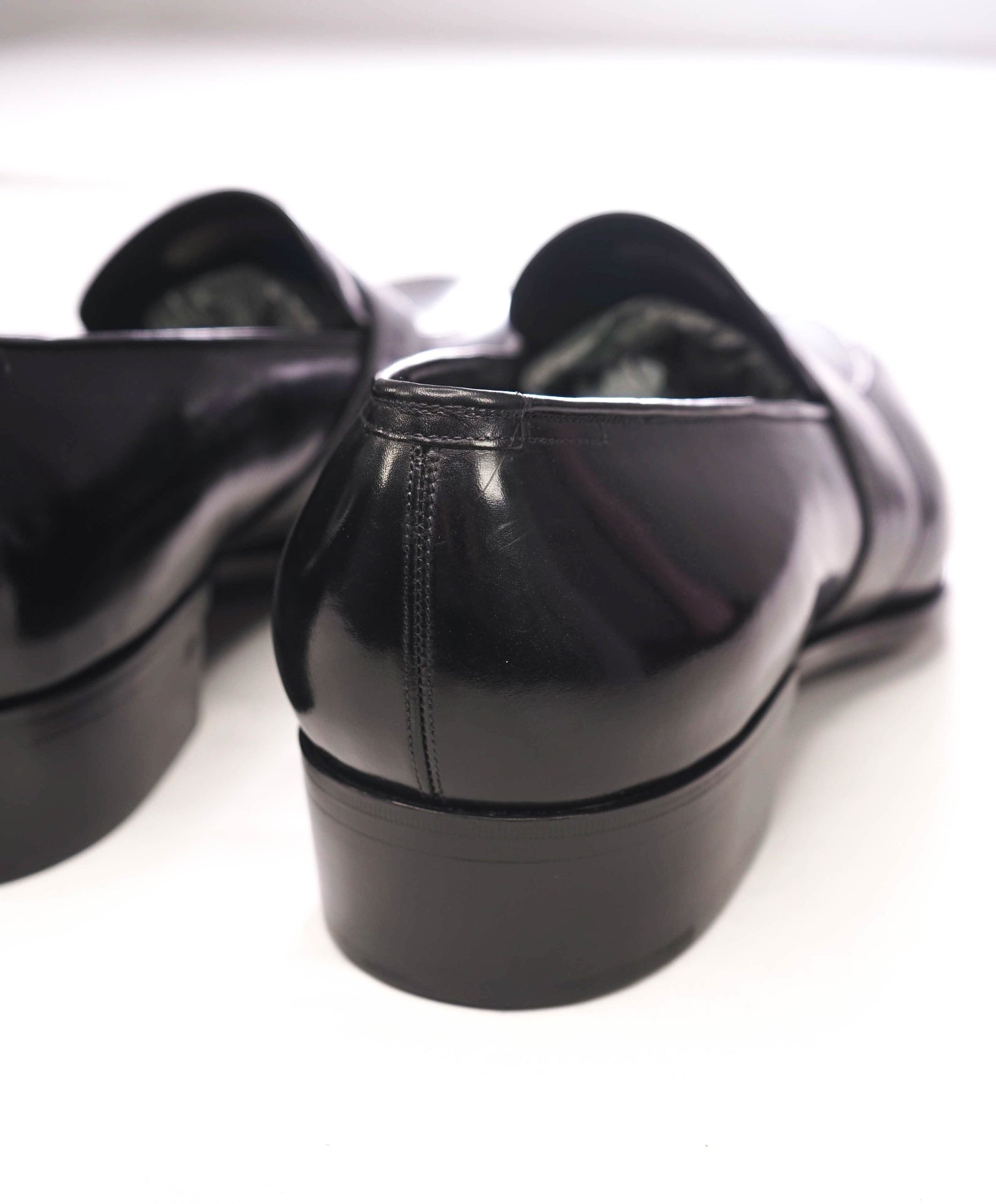 $1,790 TOM FORD - Black Leather Penny Loafers - US 13 EE (12.5TF)