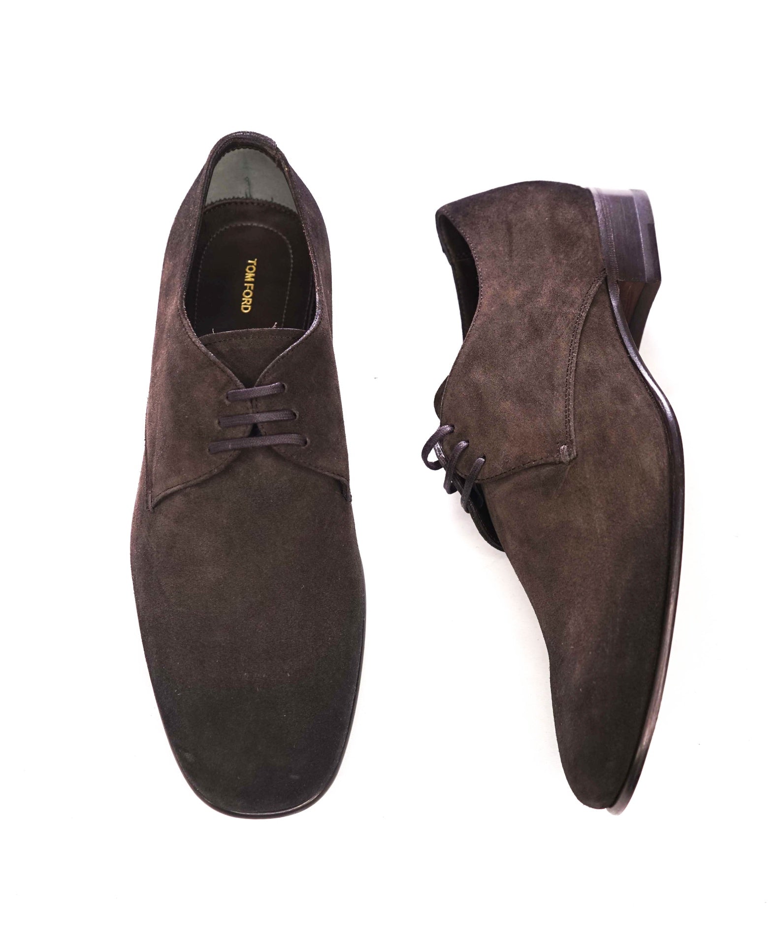$1,890 TOM FORD - Brown Distressed Suede Derby - US 10 (9.5TF)