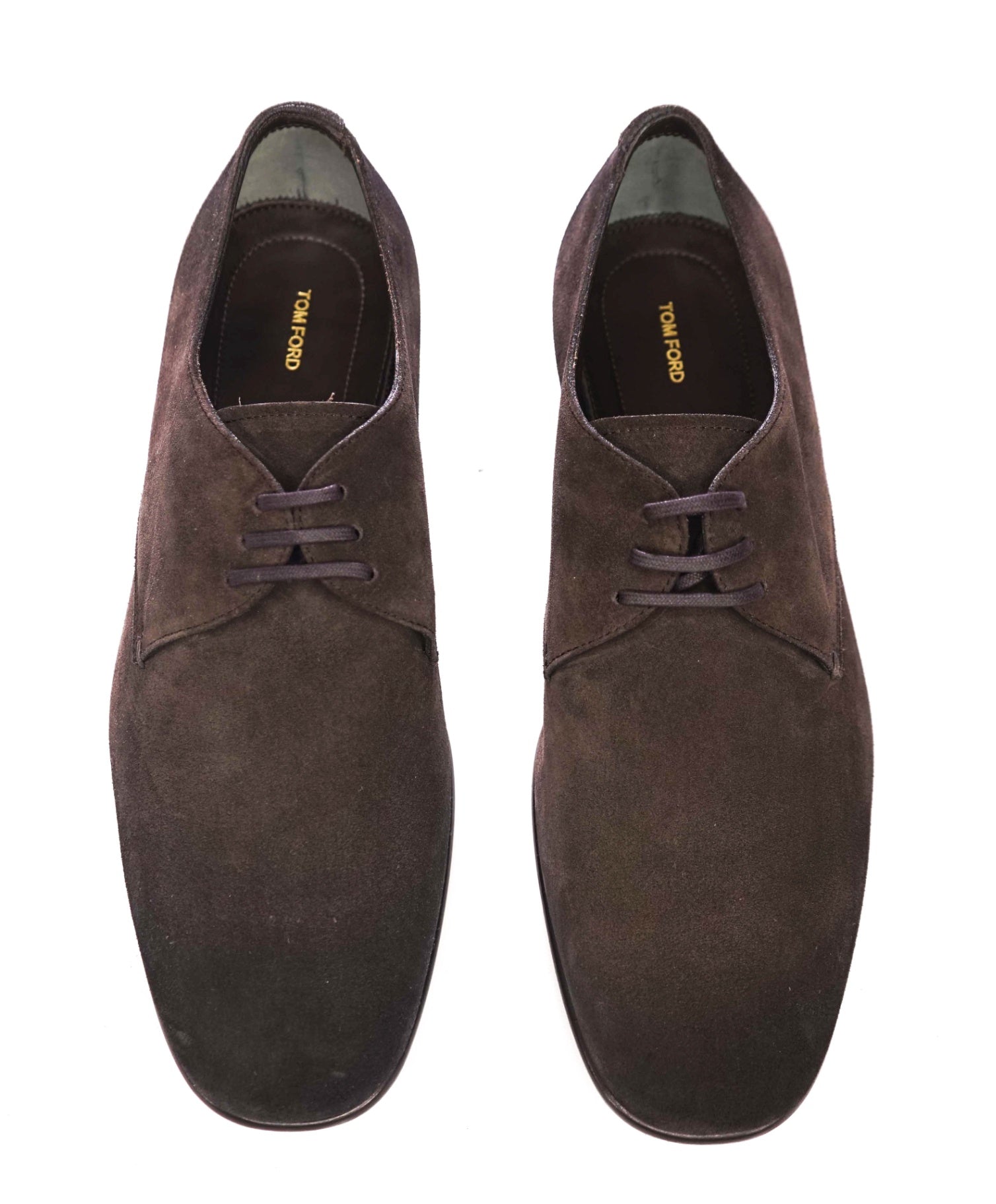 $1,890 TOM FORD - Brown Distressed Suede Derby - US 10 (9.5TF)