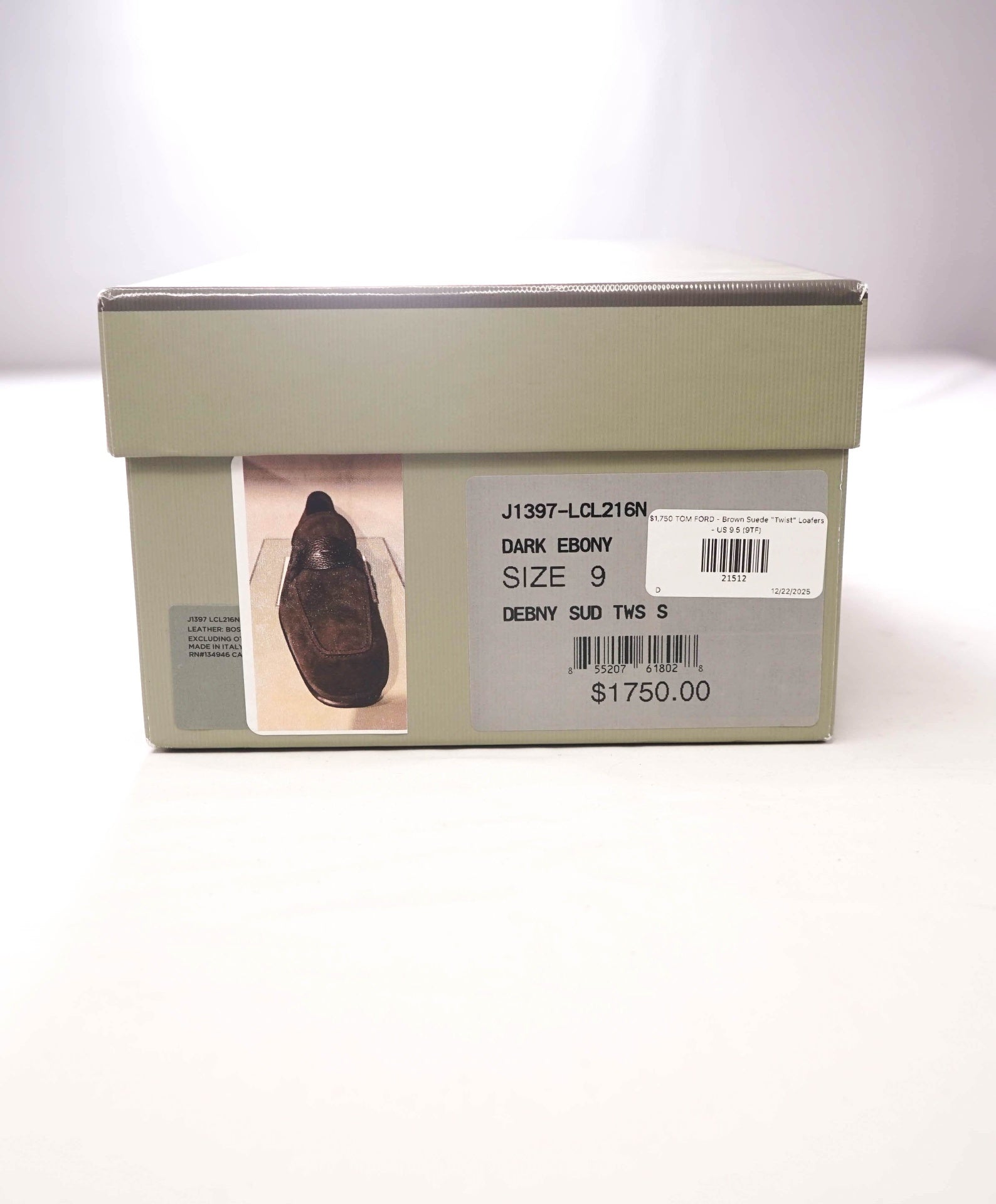 $1,750 TOM FORD - Brown Suede "Twist" Loafers - US 9.5 (9TF)