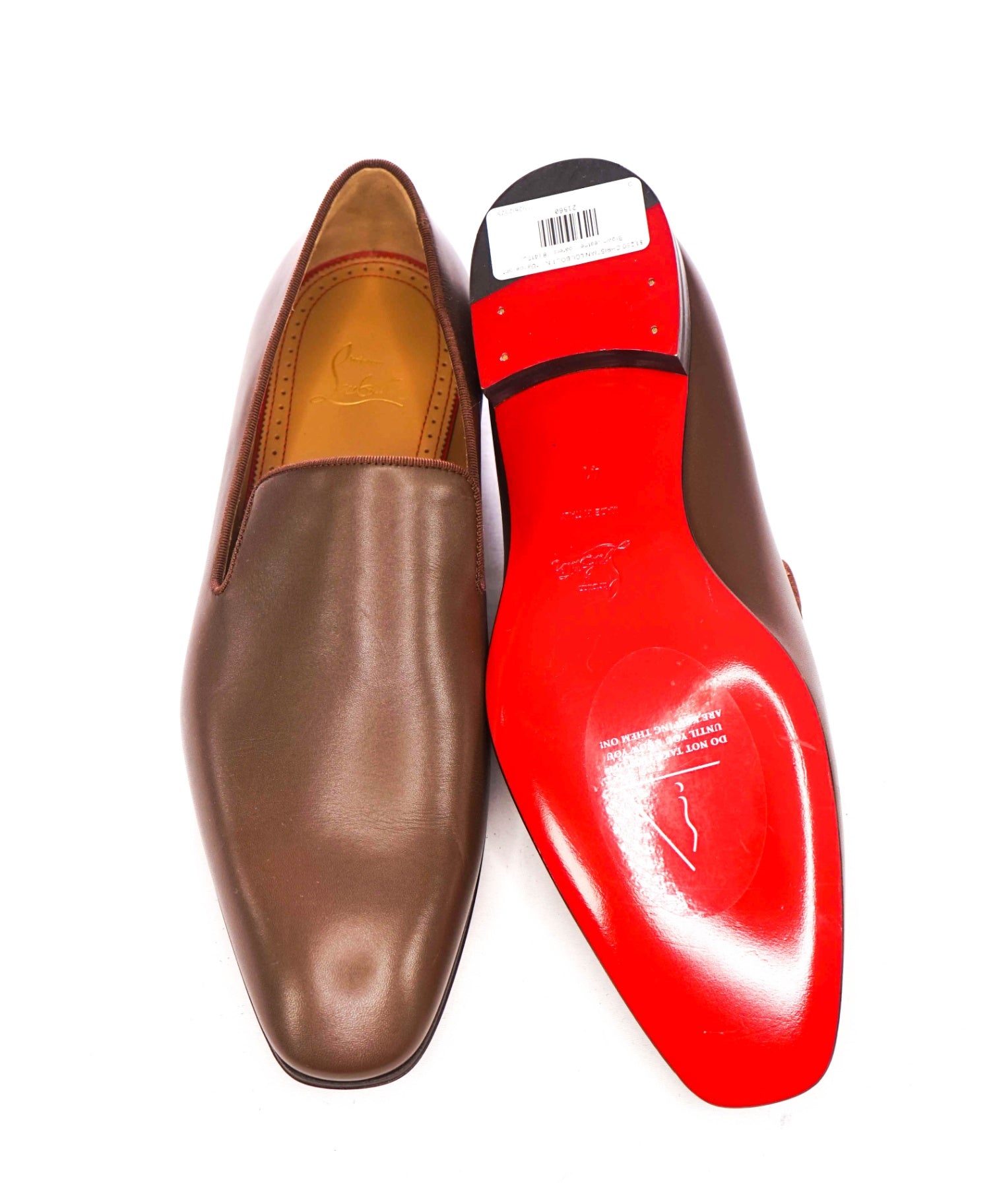 $1,250 CHRISTIAN LOUBOUTIN - *Dandelion* Brown Leather Loafers - 8 (41