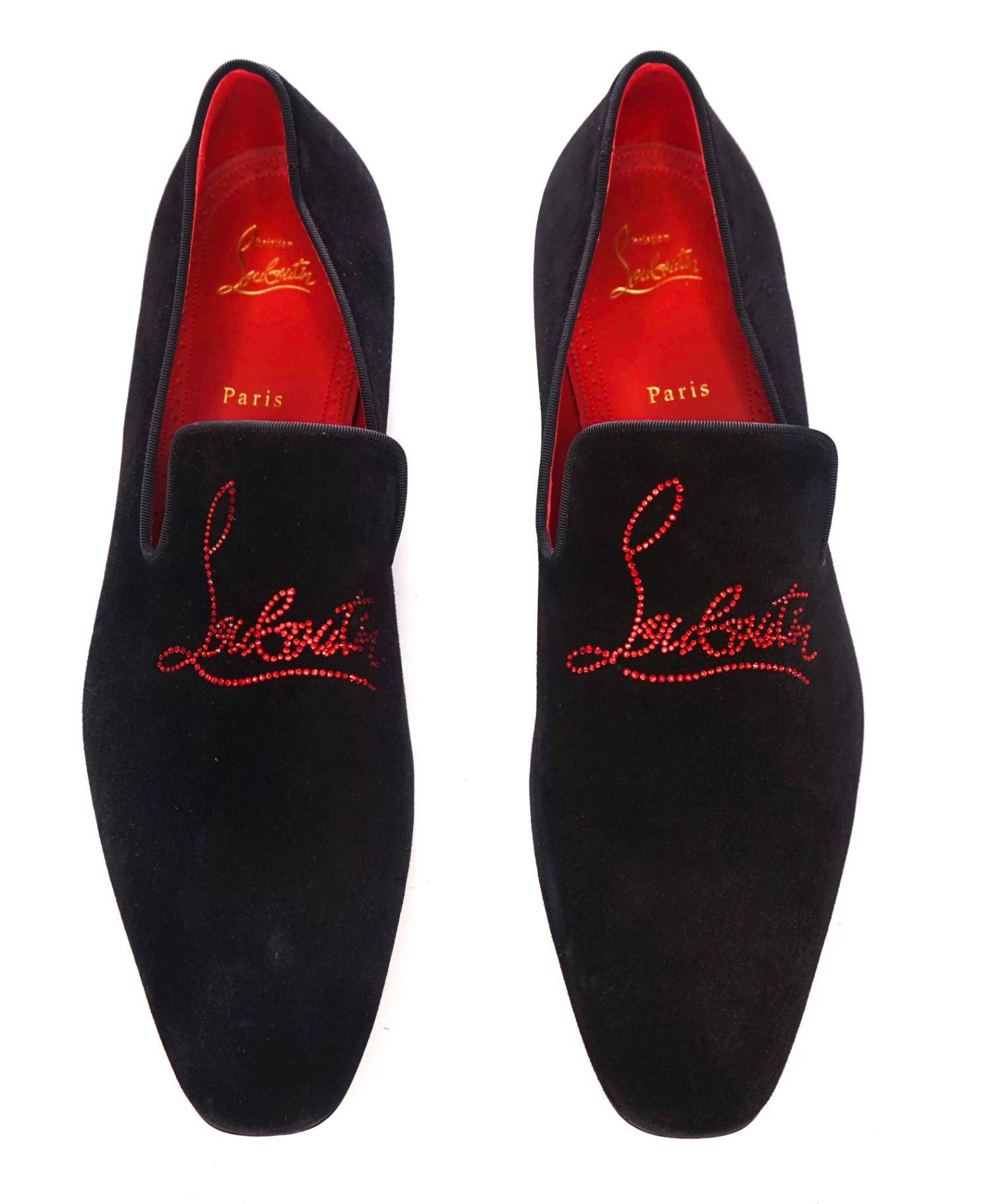 $1,100 CHRISTIAN LOUBOUTIN - *Dandelion Strass* Crystal Loafers - 13 (46EU)