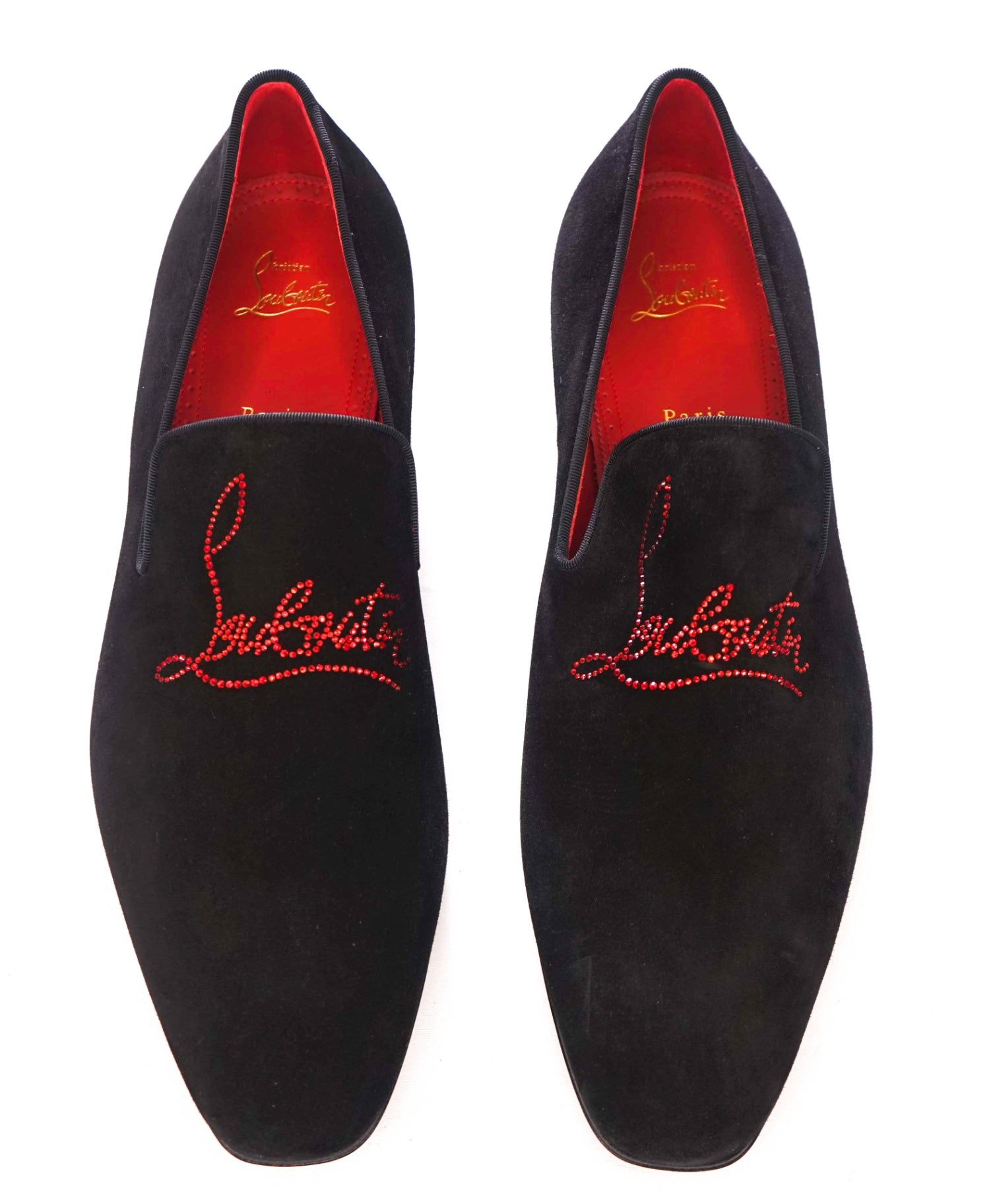 $1,100 CHRISTIAN LOUBOUTIN - *Dandelion Strass* Crystal Loafers - 13.5 (46.5EU)