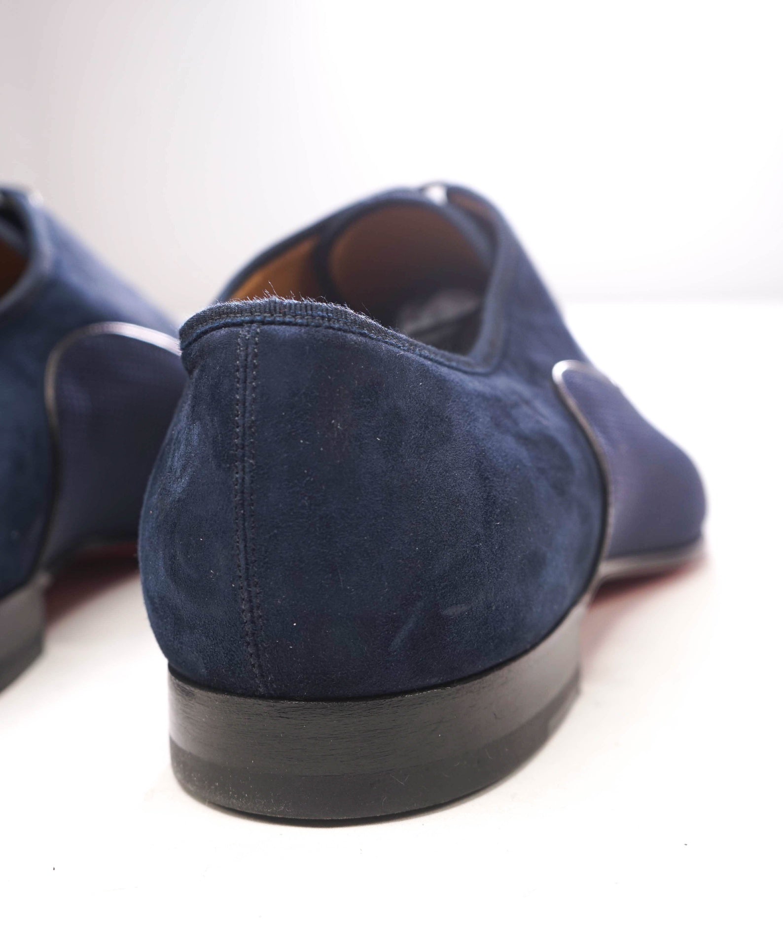 $1,050 CHRISTIAN LOUBOUTIN - *GREGGO* Suede Navy Oxfords - US 13 (46EU)