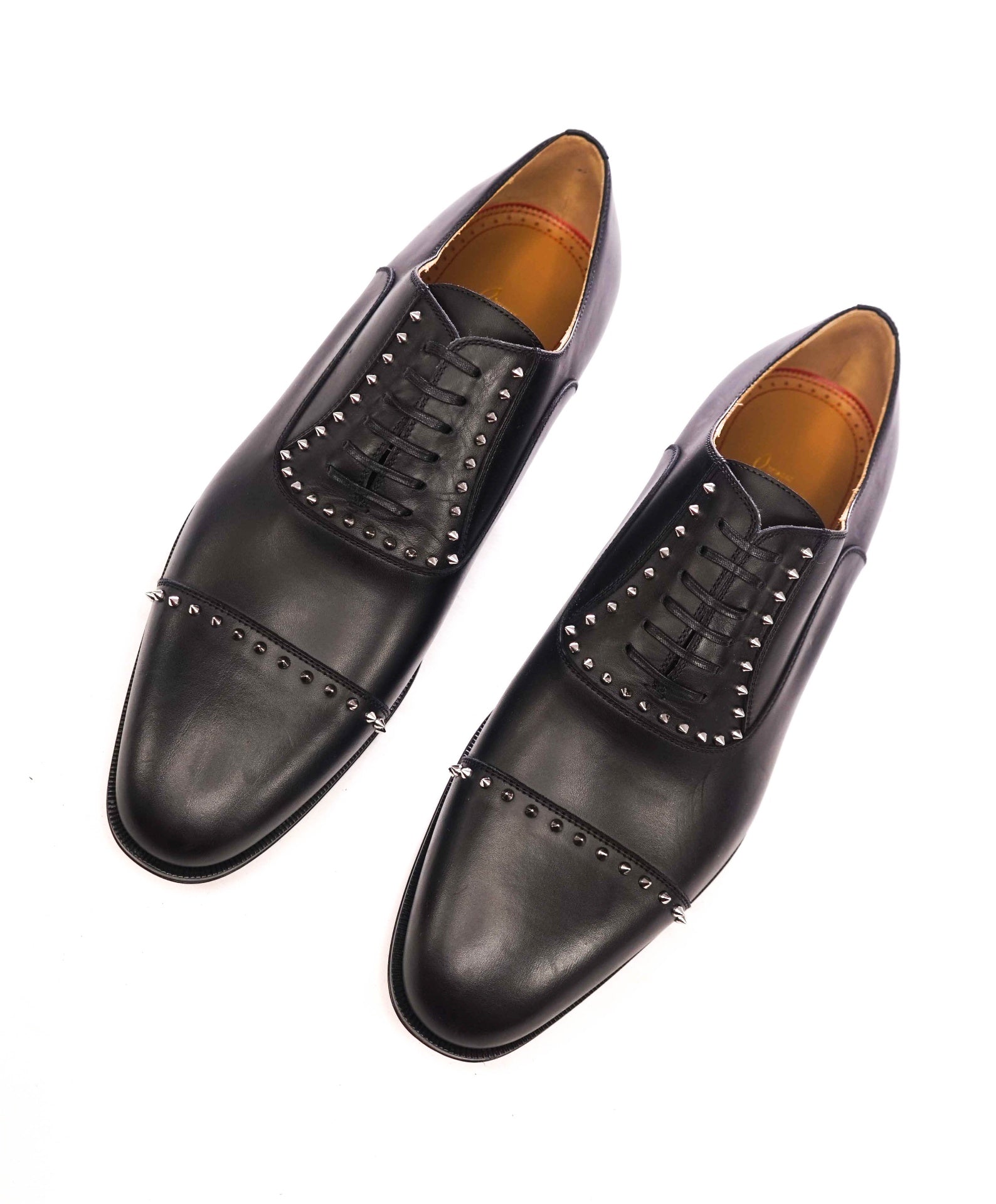 $1,200 CHRISTIAN LOUBOUTIN - *CLOOCLOO* Black Spike Oxfords - US 11.5 (44.5EU)