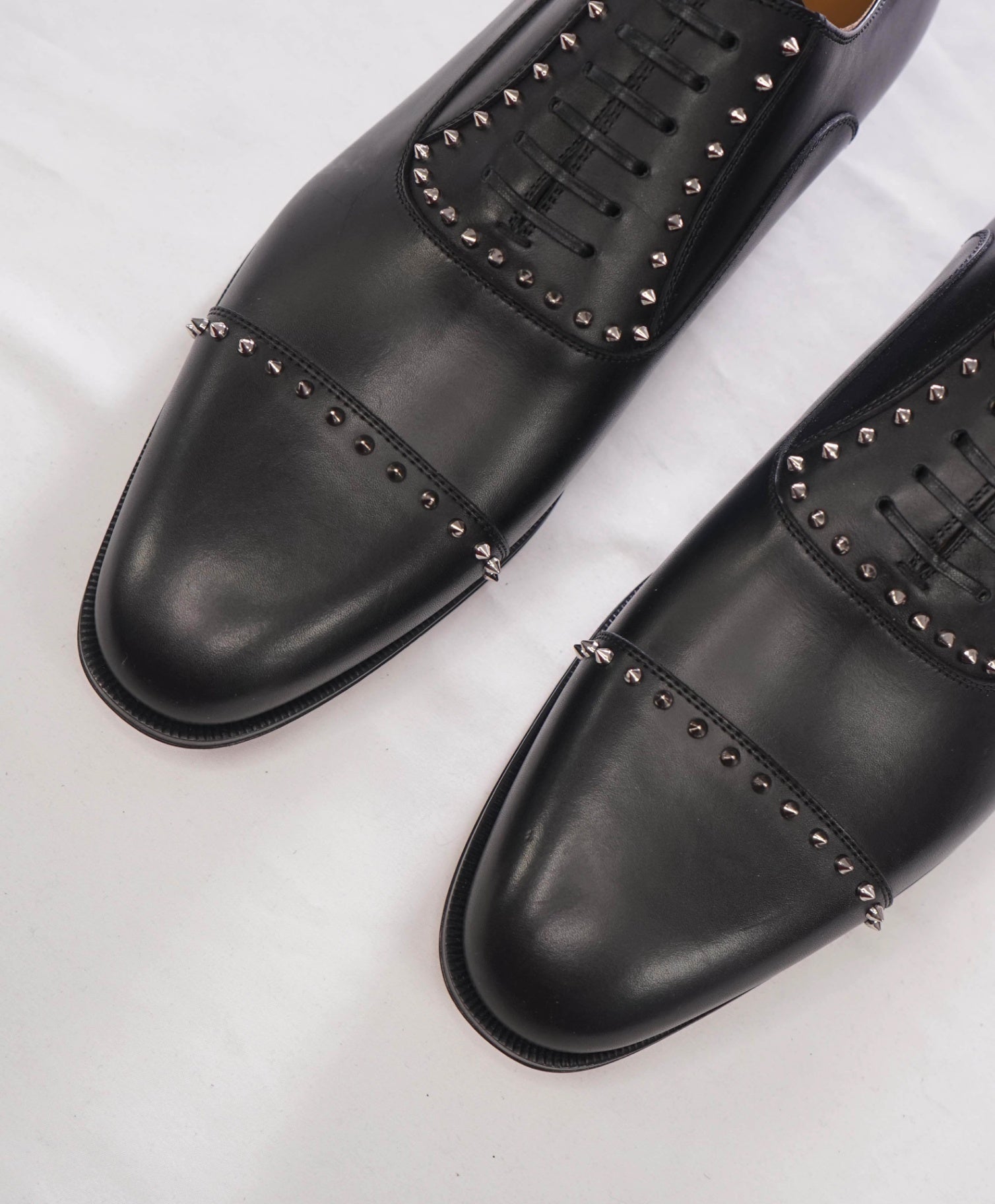 $1,200 CHRISTIAN LOUBOUTIN - *CLOOCLOO* Black Spike Oxfords - US 11.5 (44.5EU)