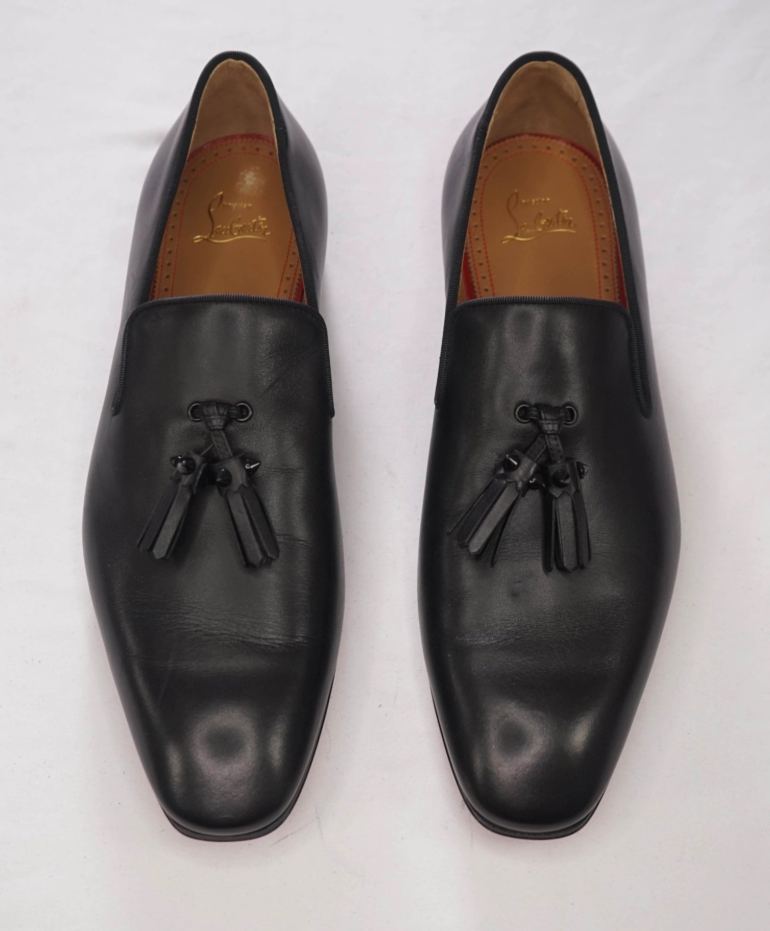$1,050 CHRISTIAN LOUBOUTIN - *Dandelion* Leather Spike Tassel Loafers - US 9.5 (42.5EU)