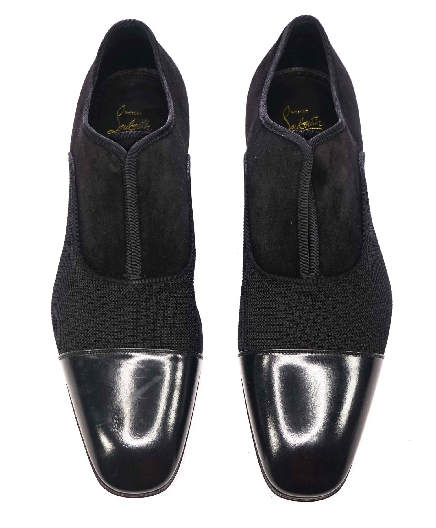 $1,050 CHRISTIAN LOUBOUTIN - "Alpha" Black Oxfords - US 11.5 (44.5EU)